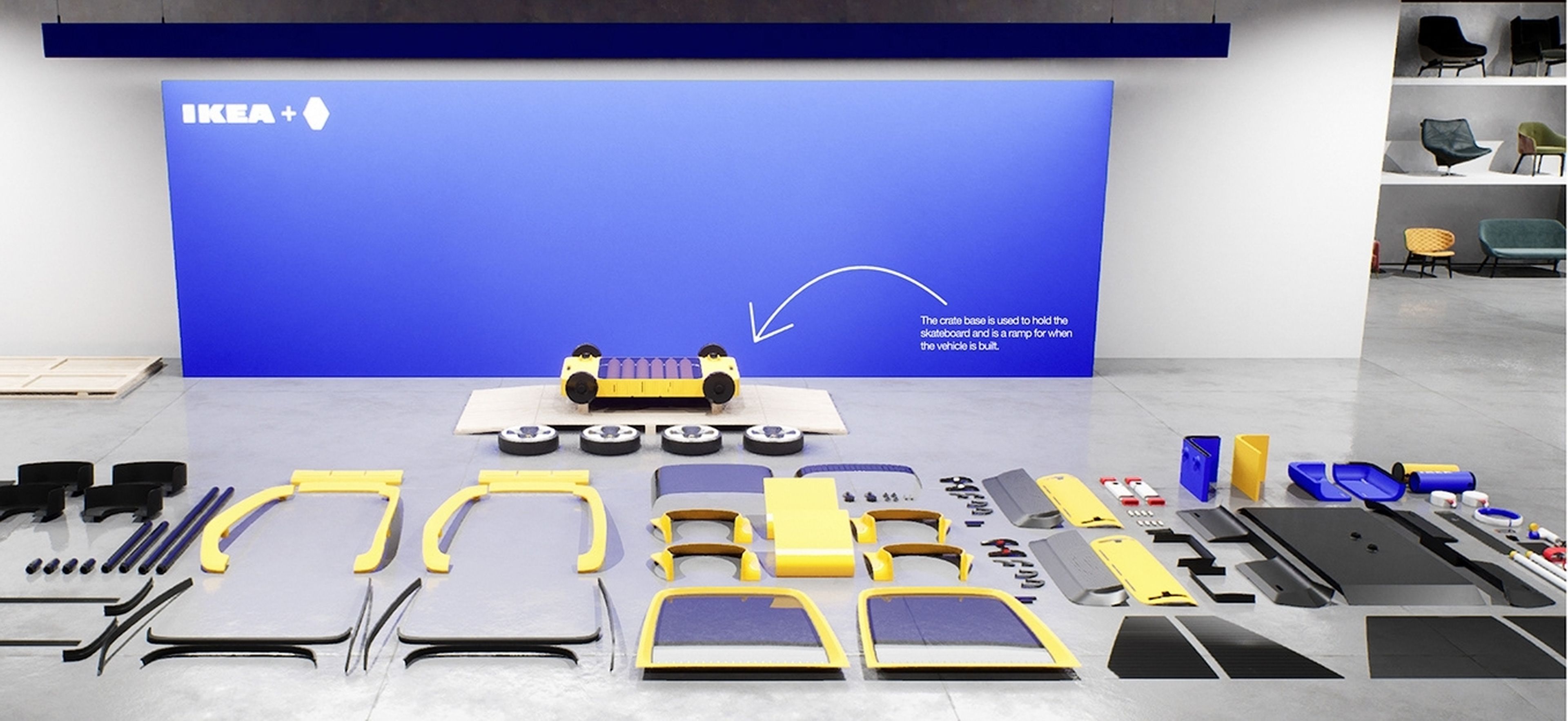 Renault Höga, un coche eléctrico por piezas que compras en IKEA y lo montas en casa