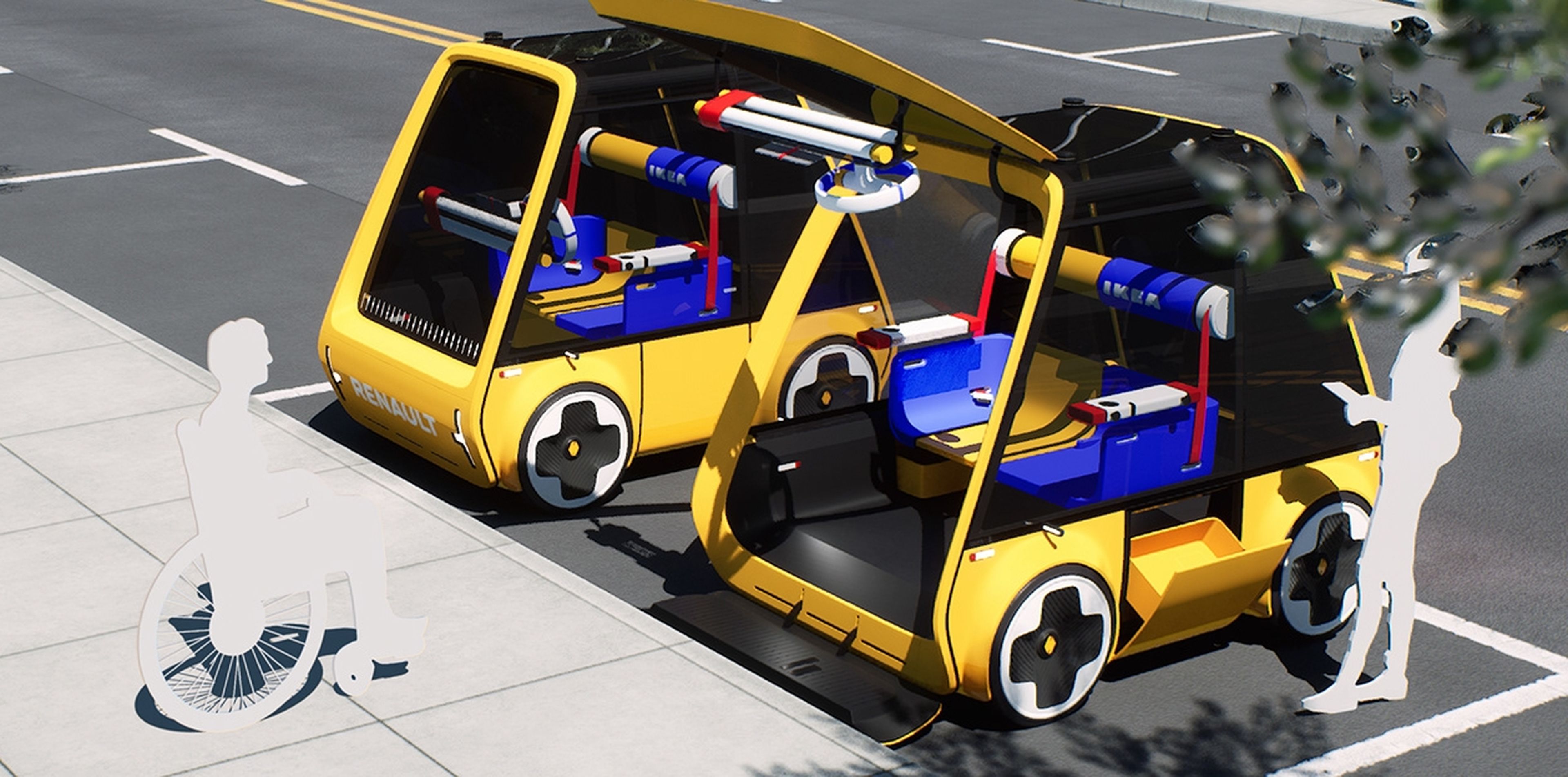 Renault Höga, un coche eléctrico plegable que compras en IKEA y lo montas en casa