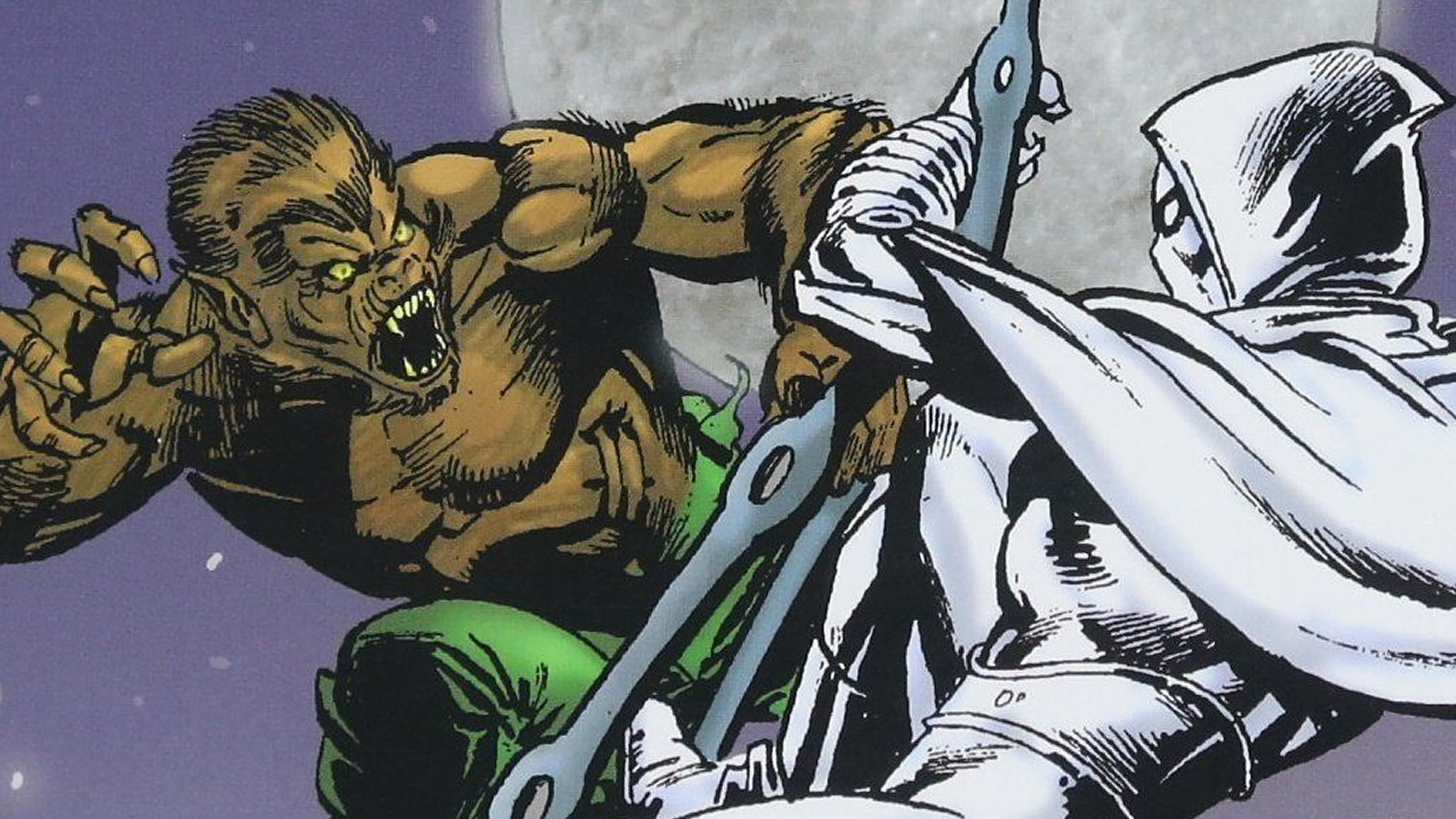 Hombre Lobo contra Caballero Luna - Marvel