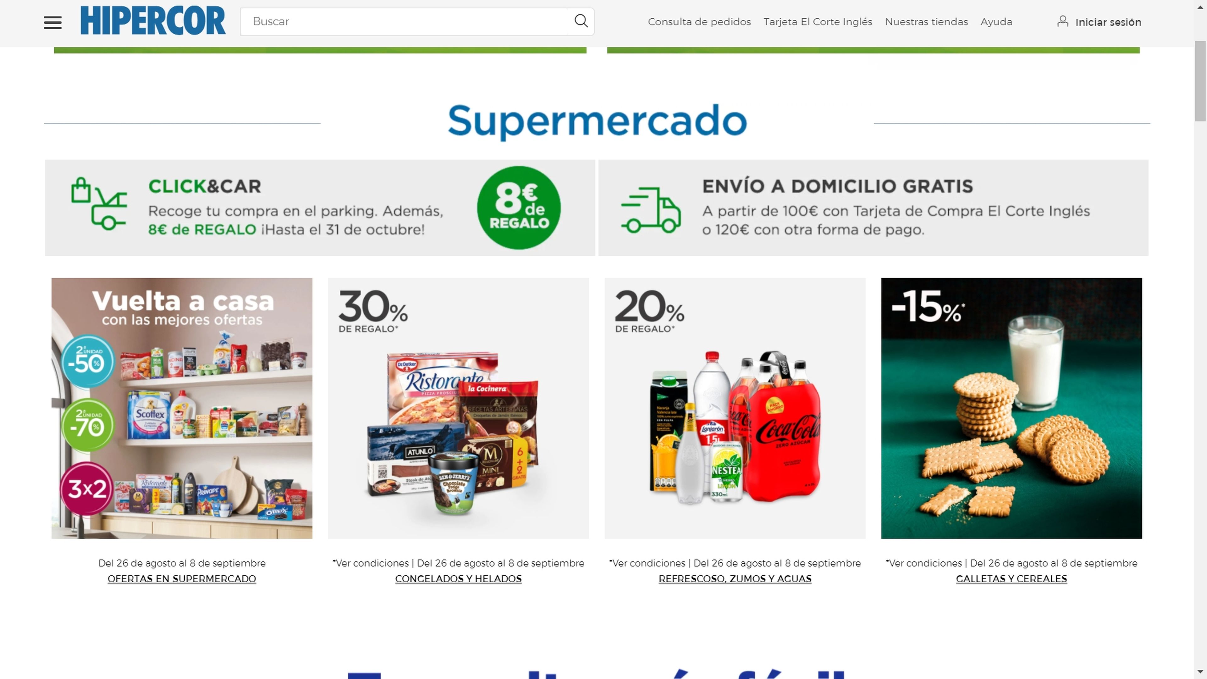 Horario de supermercados