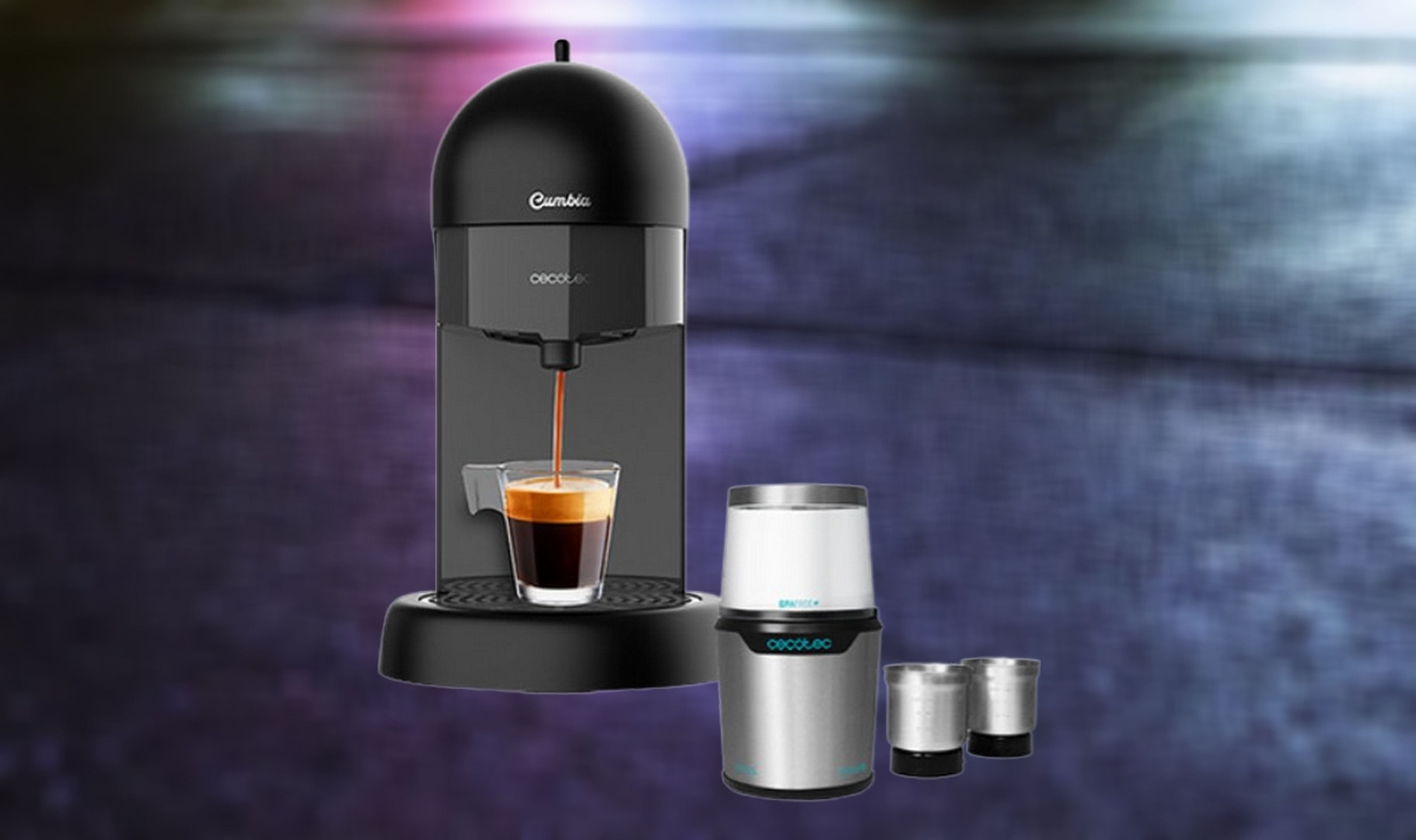 Para los muy cafeteros: pack de cafetera espresso y molinillo de café de  Cecotec con un 40% de descuento