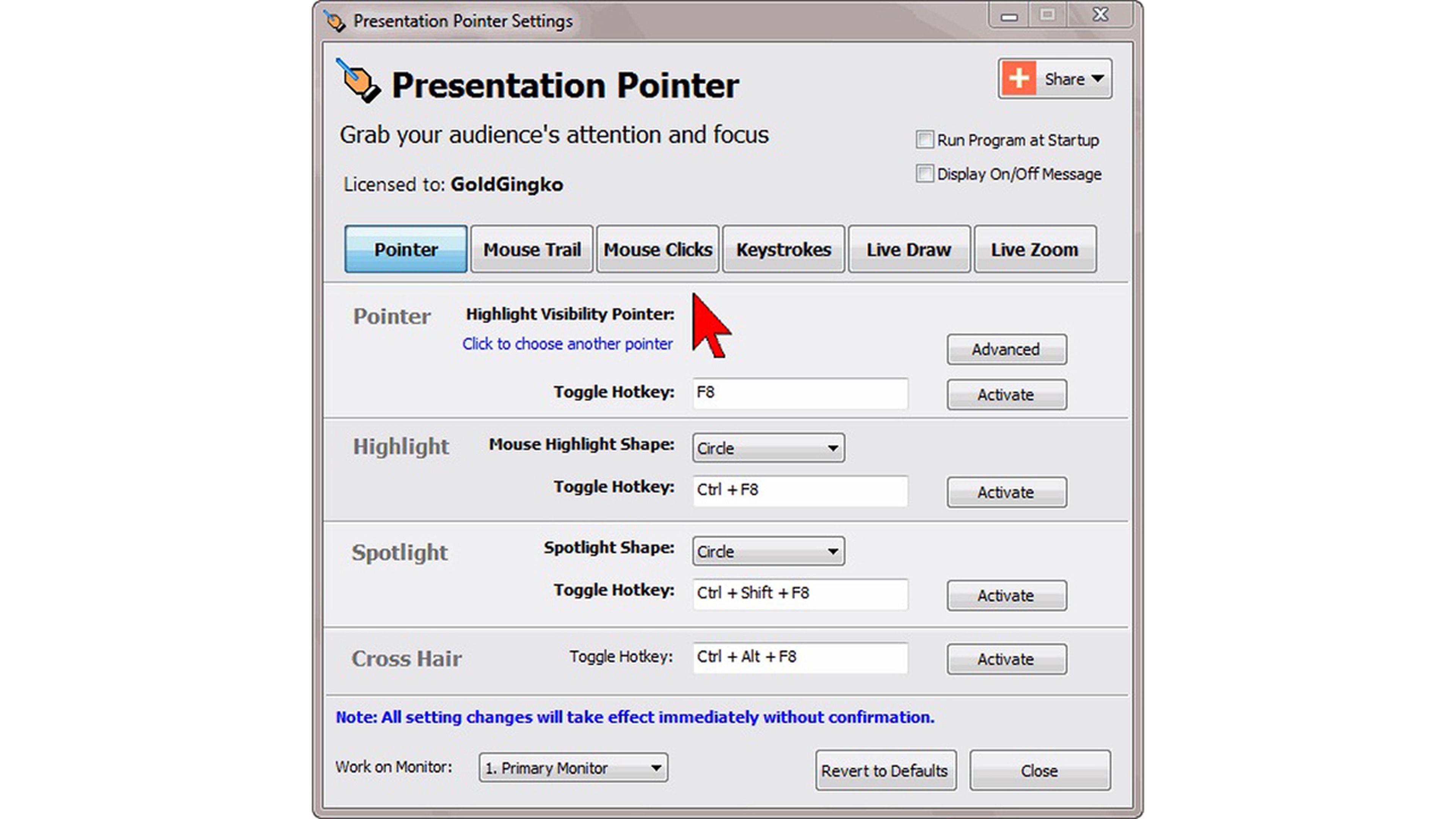 Presentation Pointer