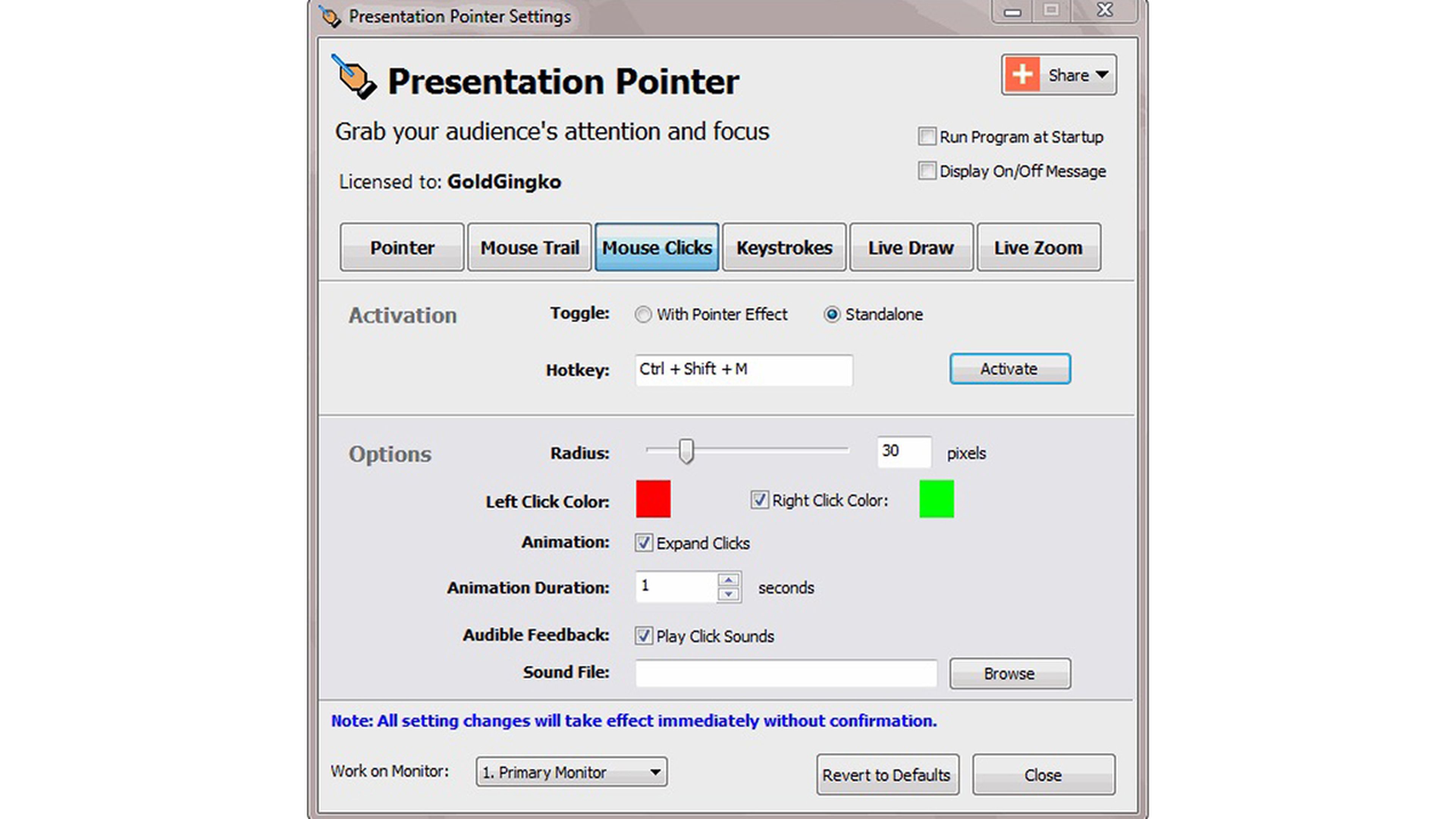 Presentation Pointer