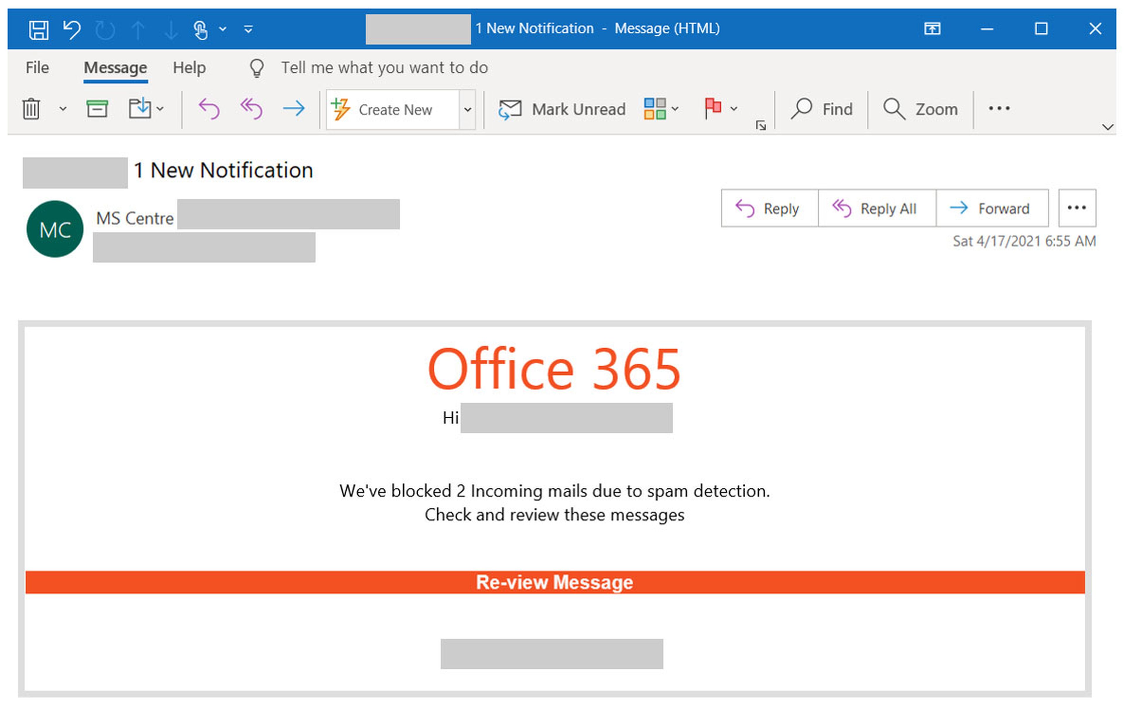 Campaña Phishing Microsoft 365