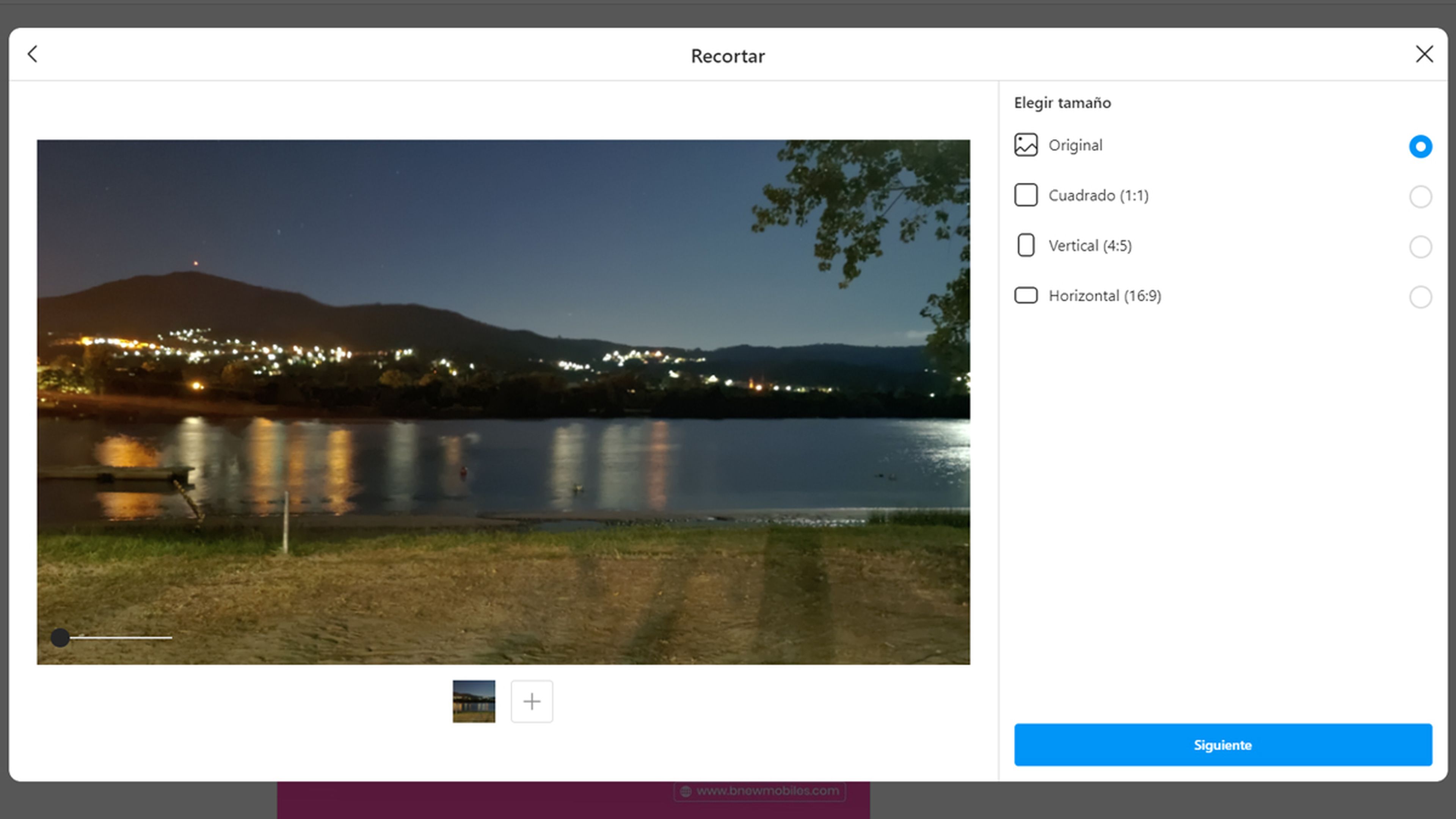 Colgar fotos en Instagram por la propia red social en Windows