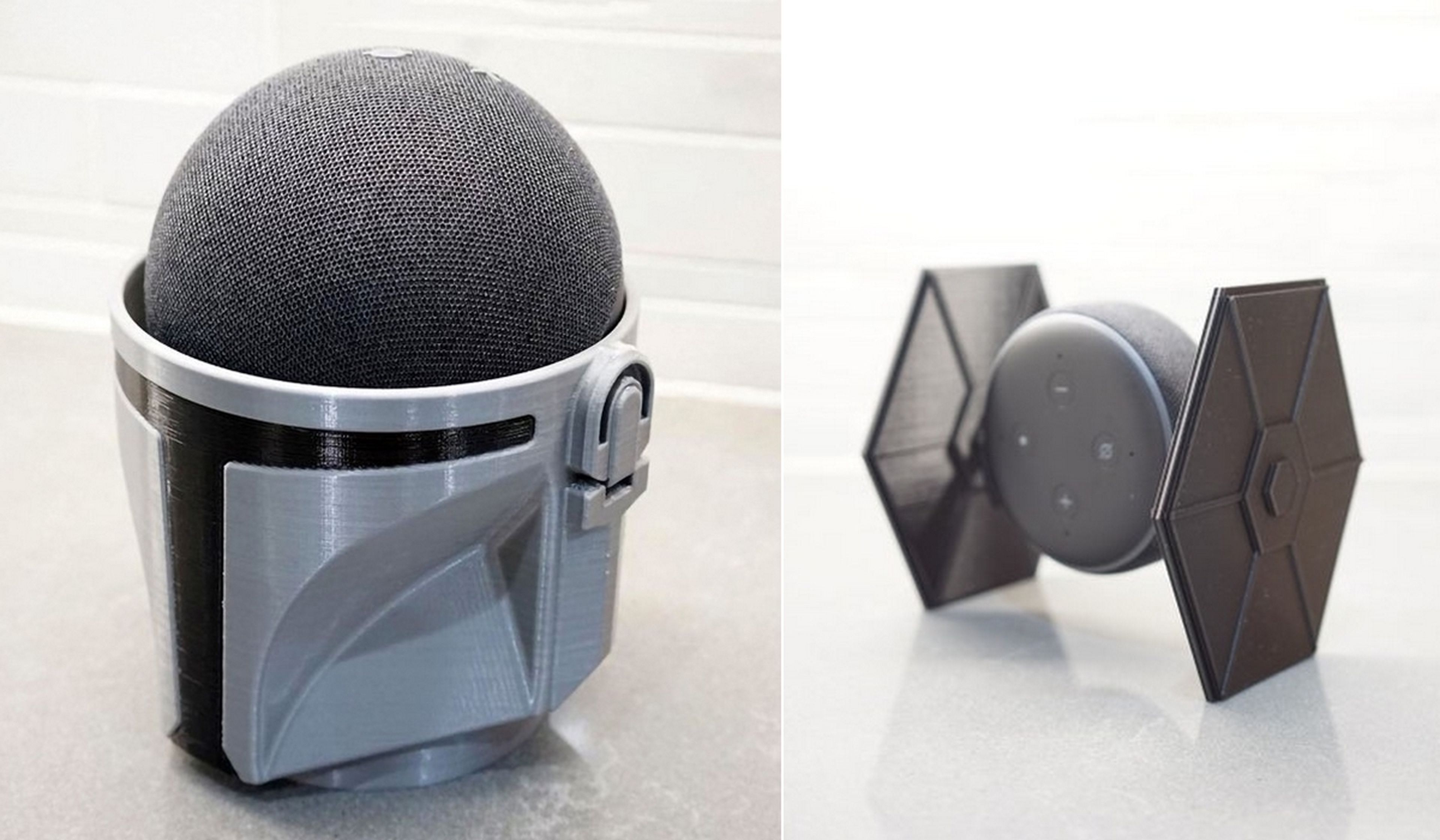 Convierte tu altavoz Amazon Echo en el Mandaloriano, Baby Yoda o Pikachu con estos estantes impresos en 3D que están a la venta