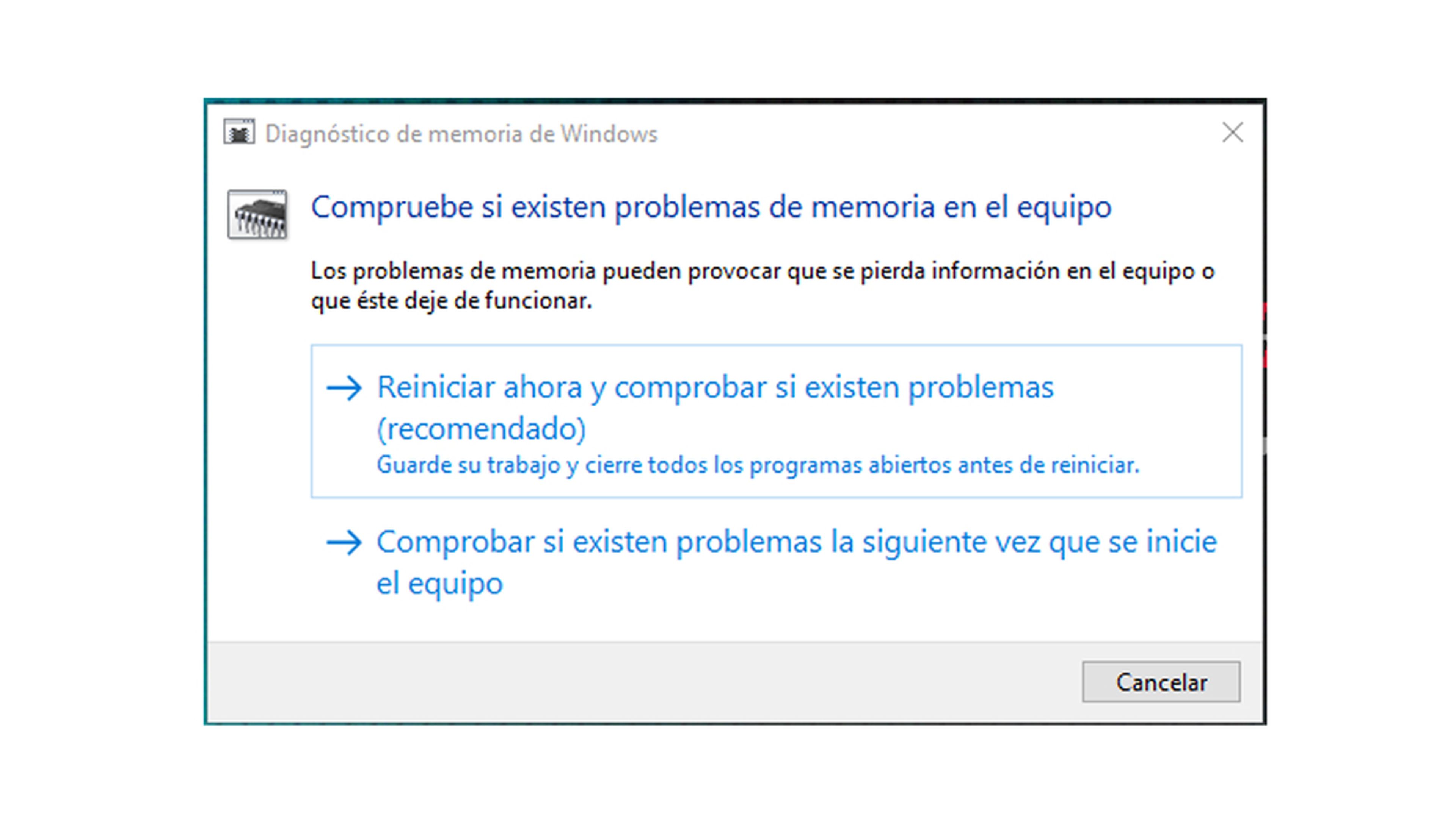 Diagnóstico de Windows 10