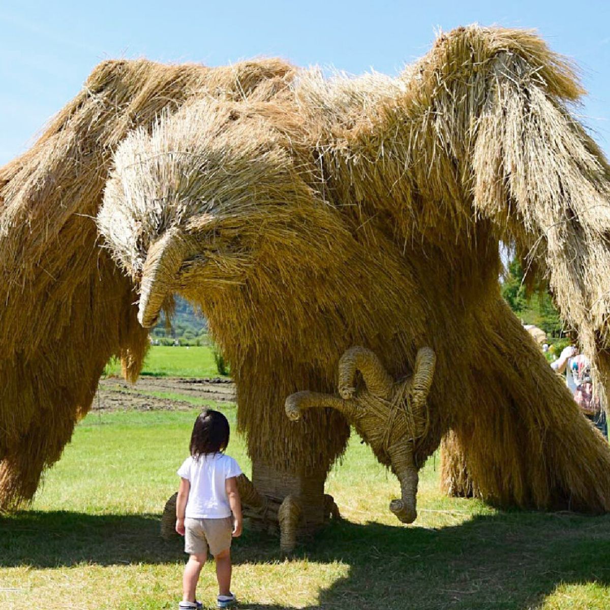 El festival Wara Art de Japón, y sus increíbles figuras de paja