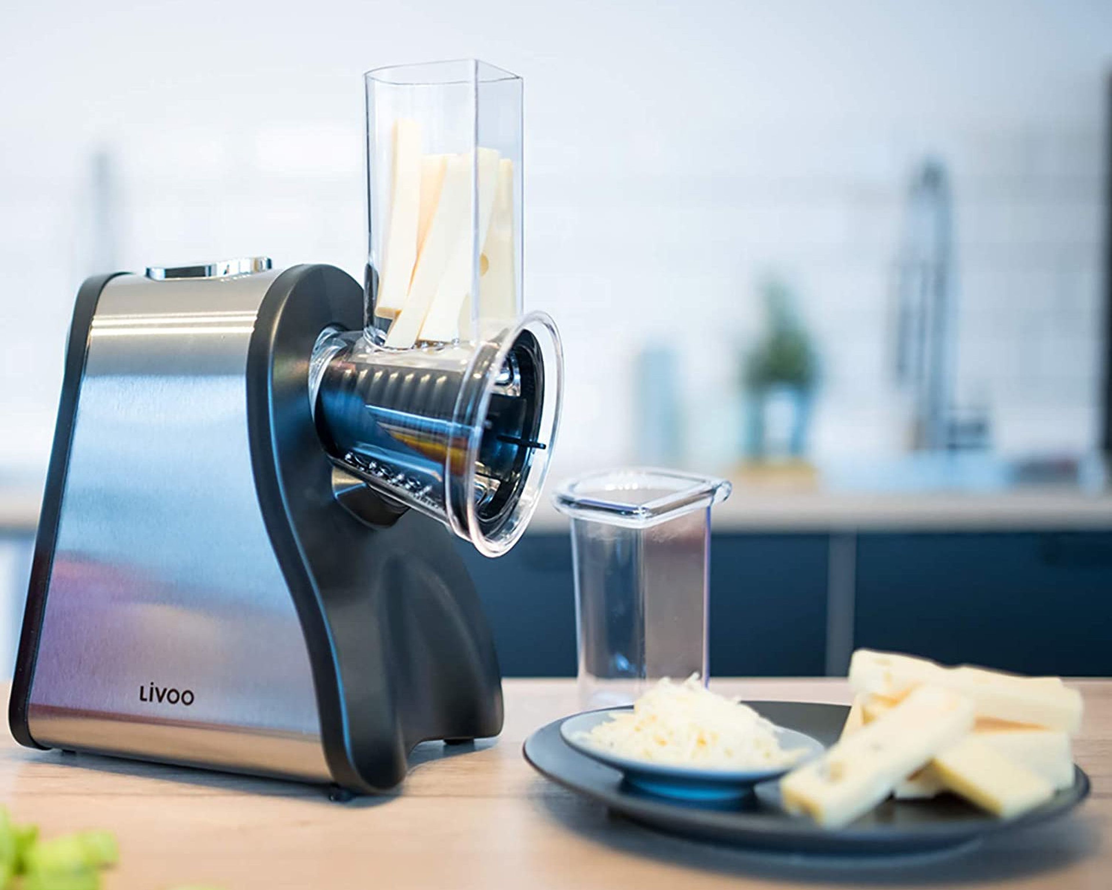 Comer verduras será muy fácil gracias a este rallador eléctrico de