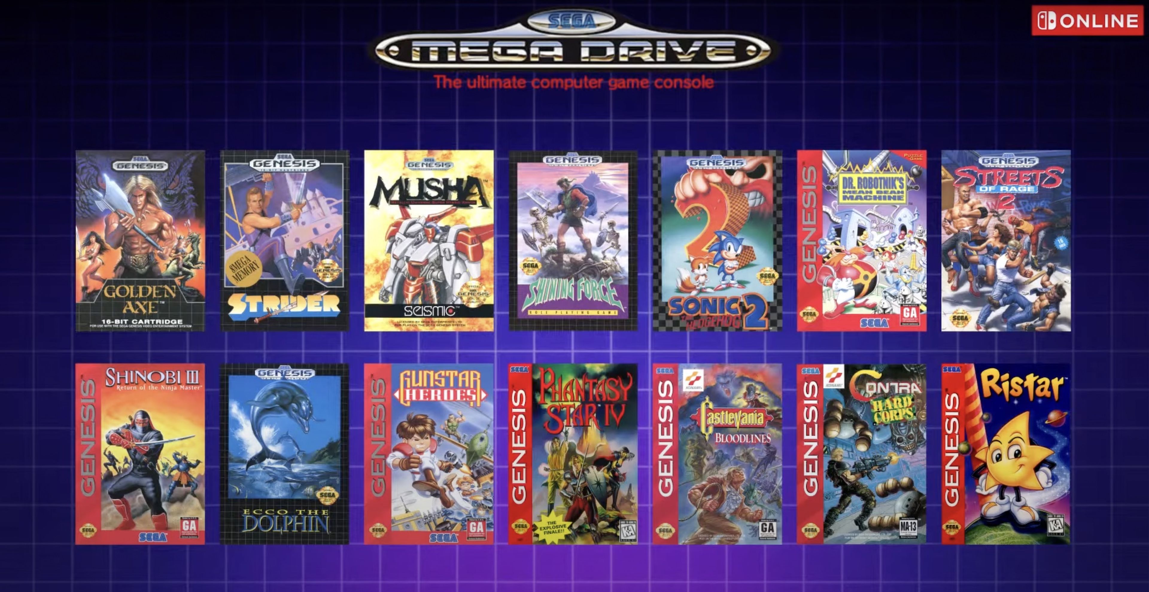 Mega Drive Mini Nintendo Switch