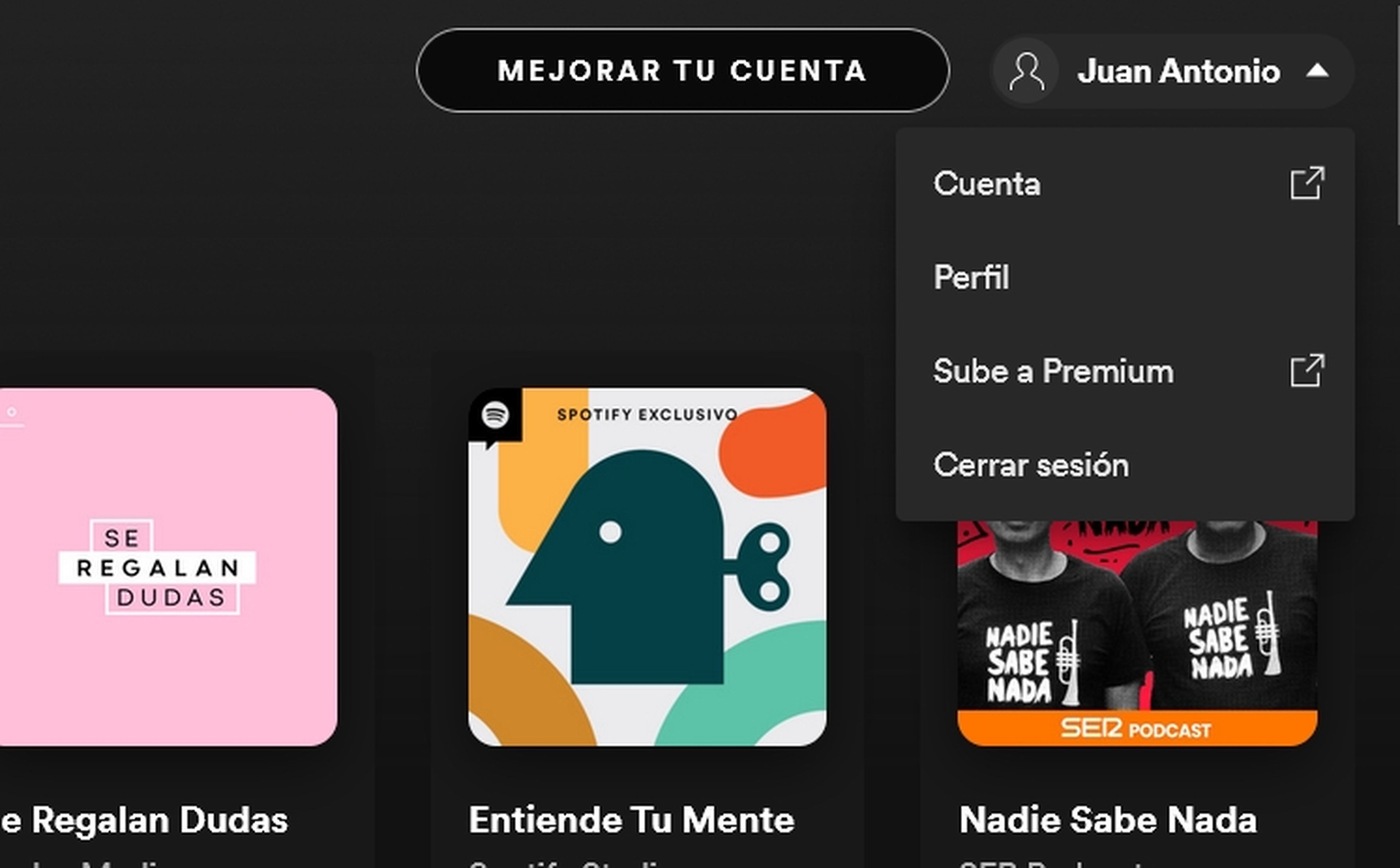 Spotify website