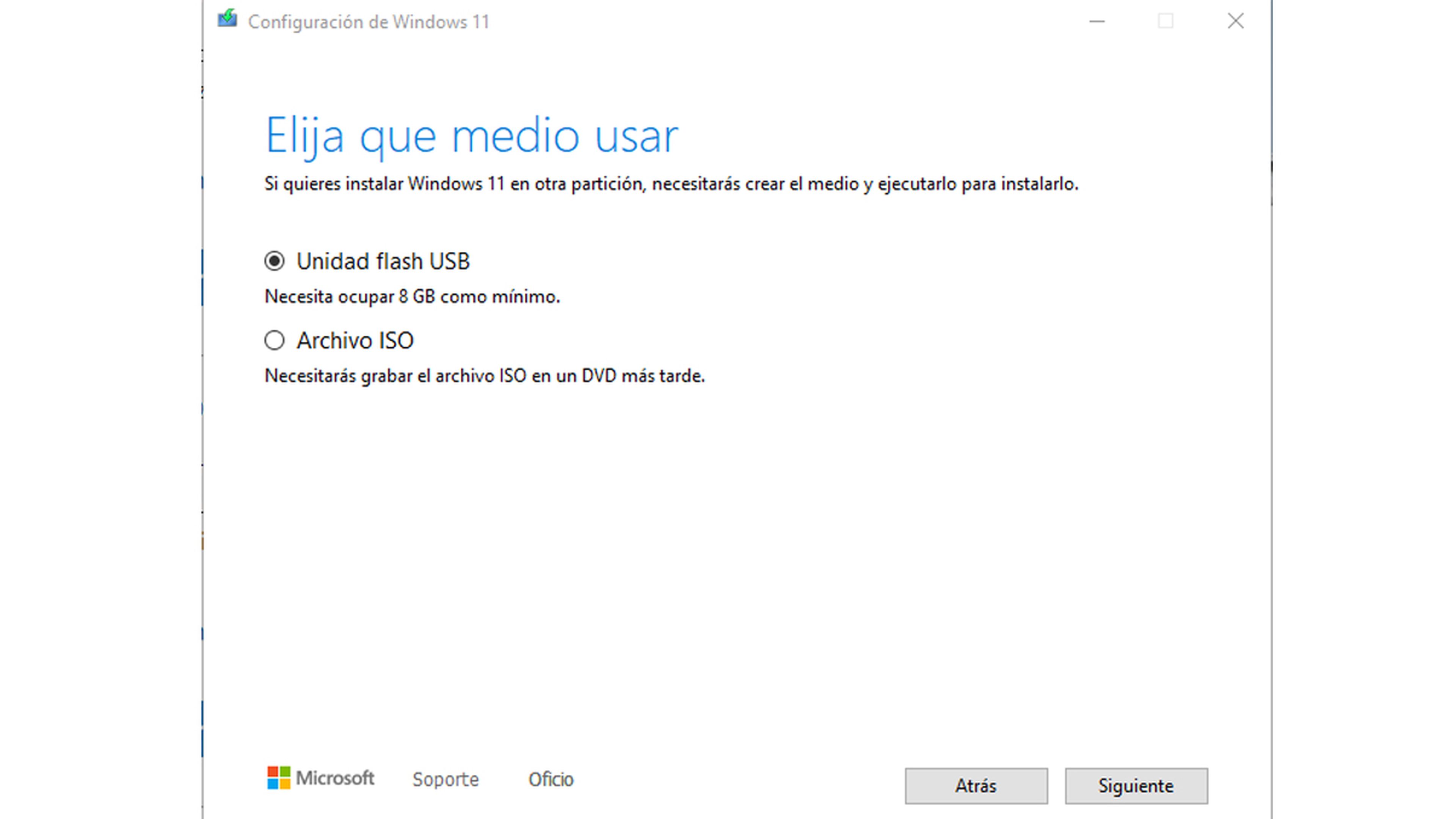 USB para instalar Windows 11