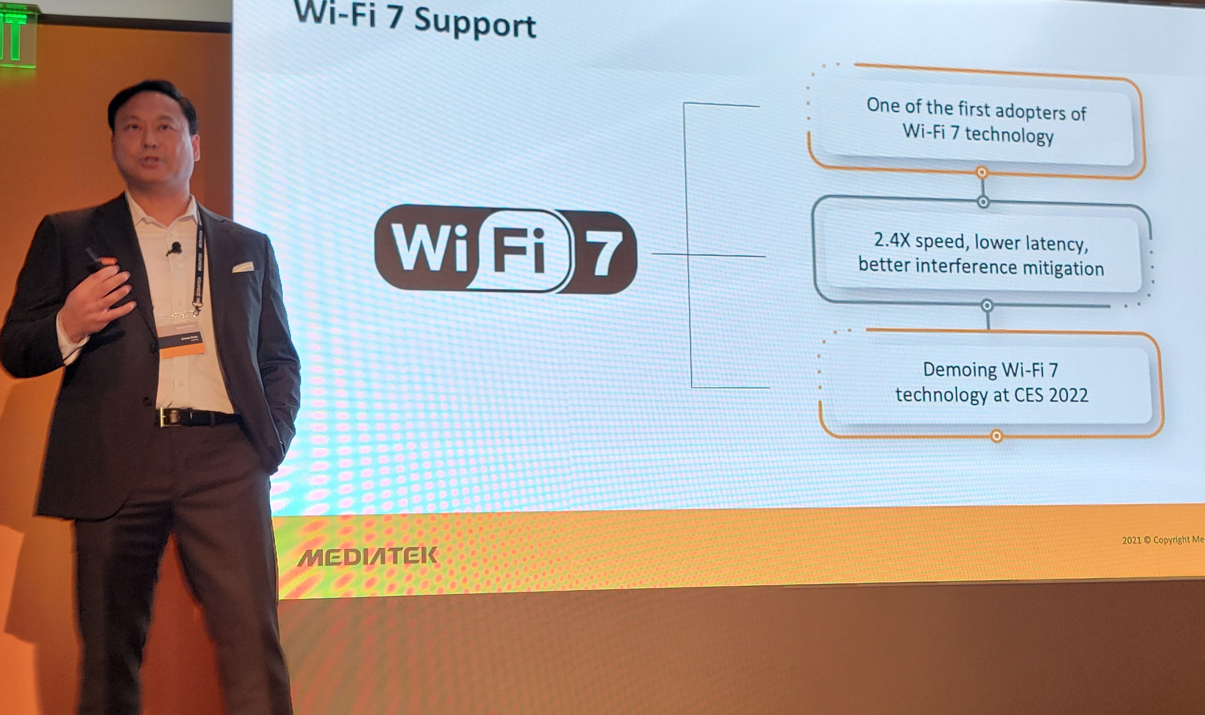 Mediatek presentará WiFi 7 en CES 2022, y asegura que será más rápido que el cable