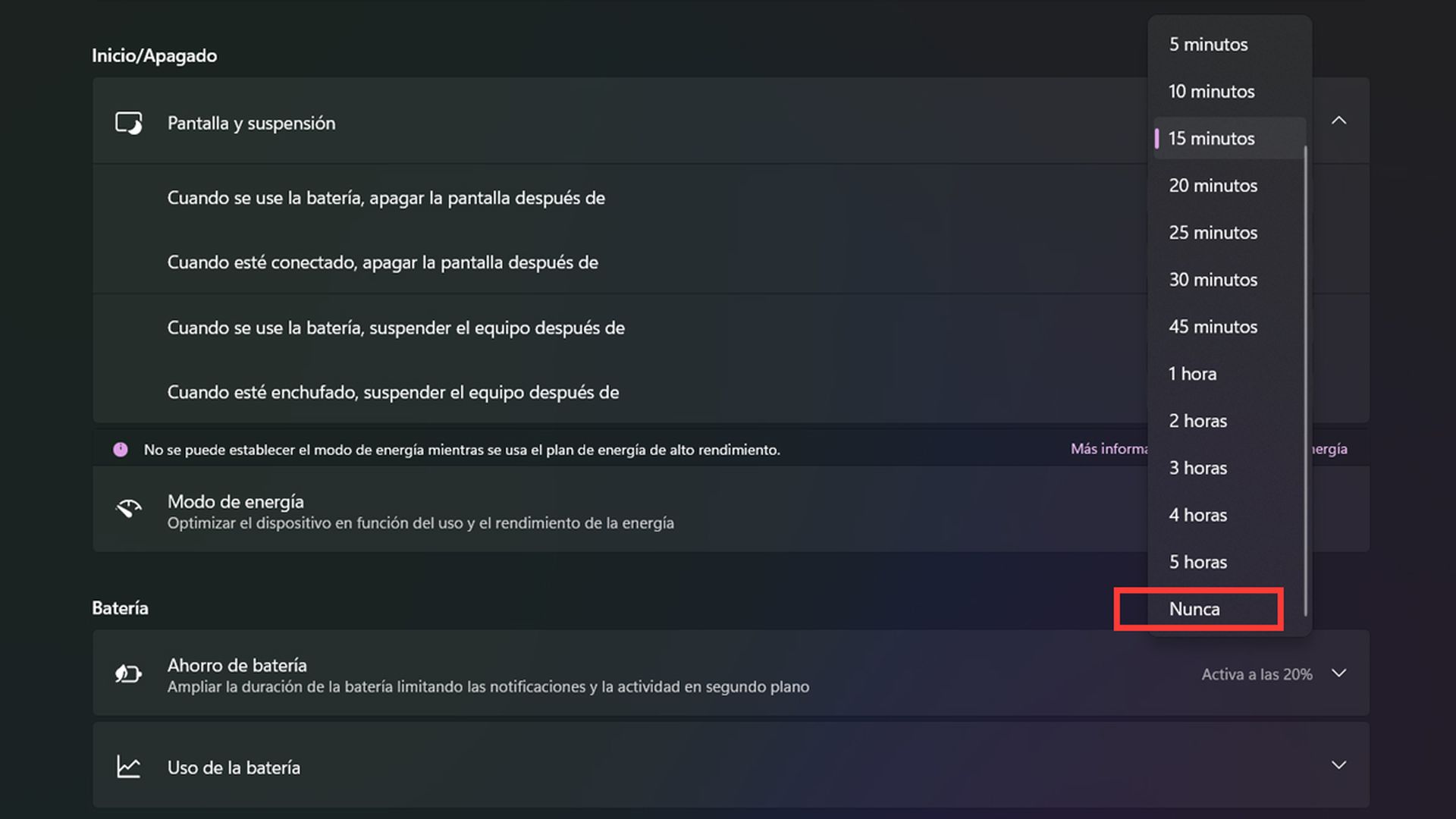 Así puedes hacer que Windows 11 no se suspenda