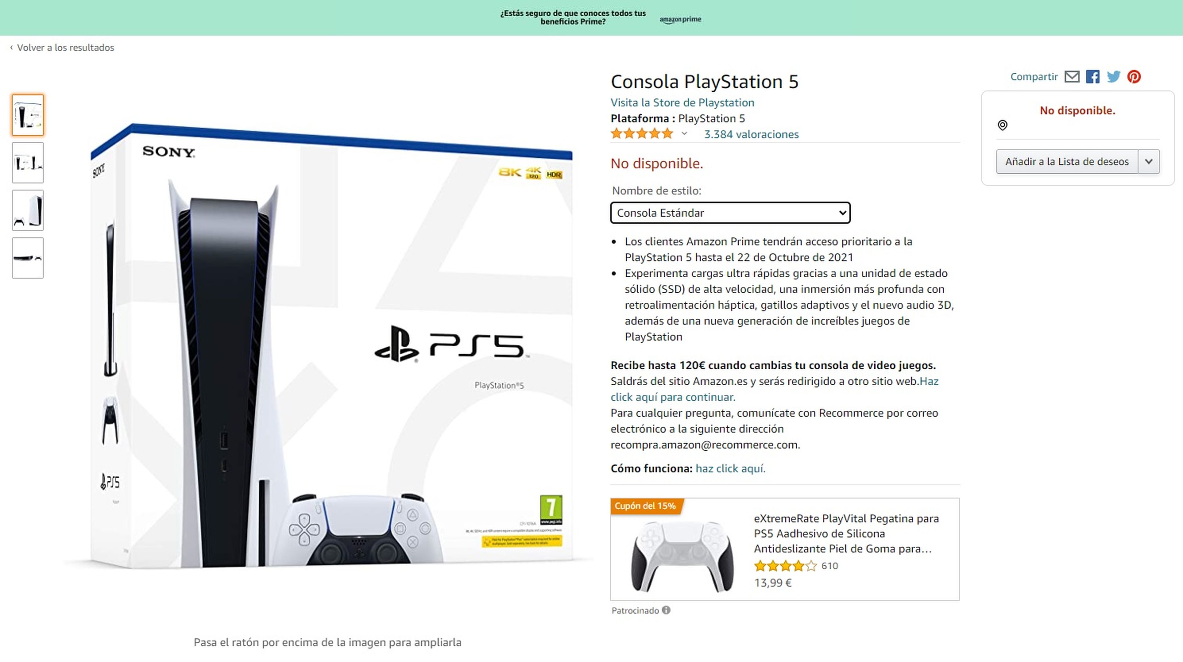 PlayStation 5 falta de stock