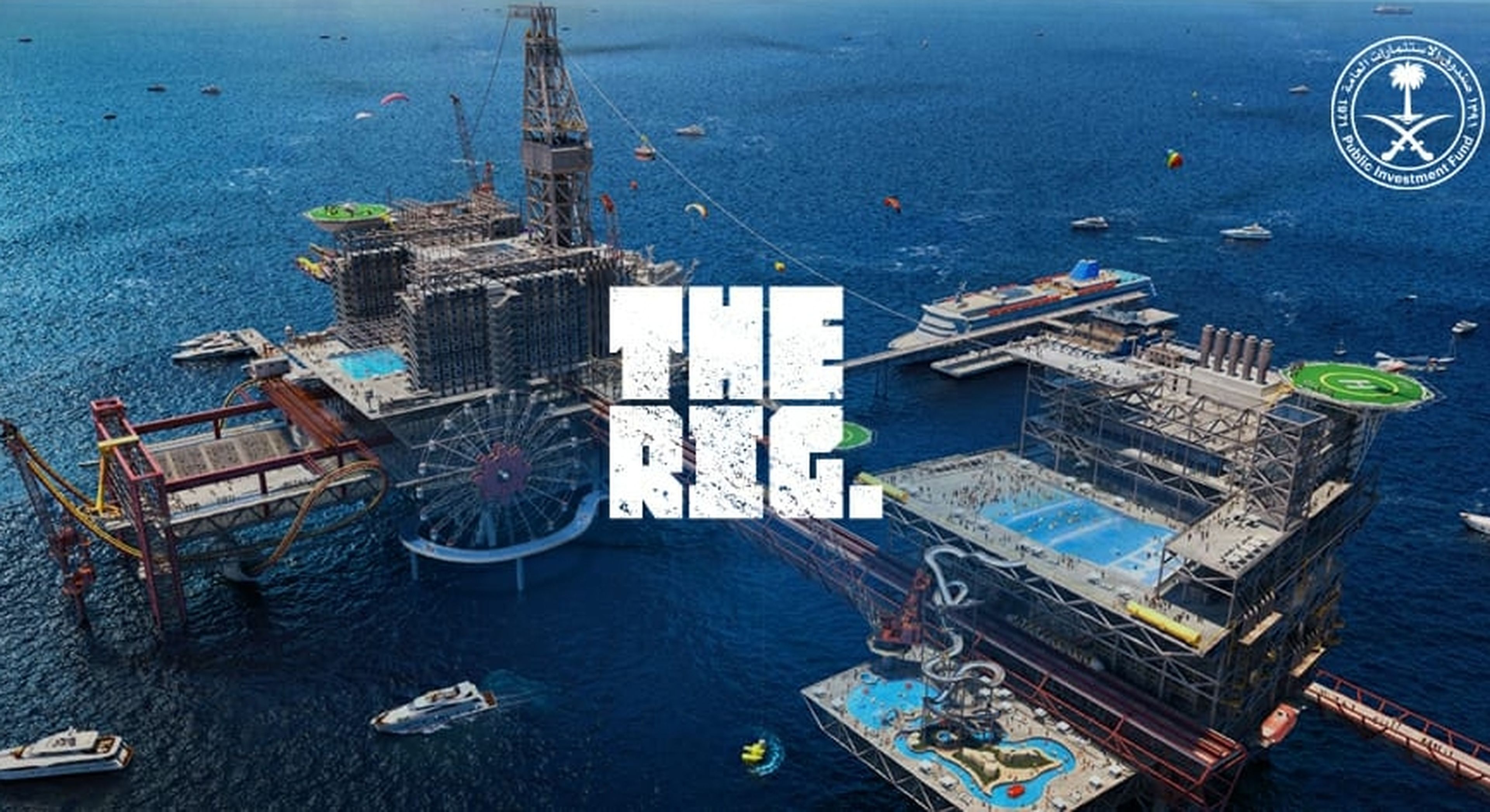 The Rig, la plataforma petrolífera convertida en un parque de atracciones extremo, en Arabia Saudí