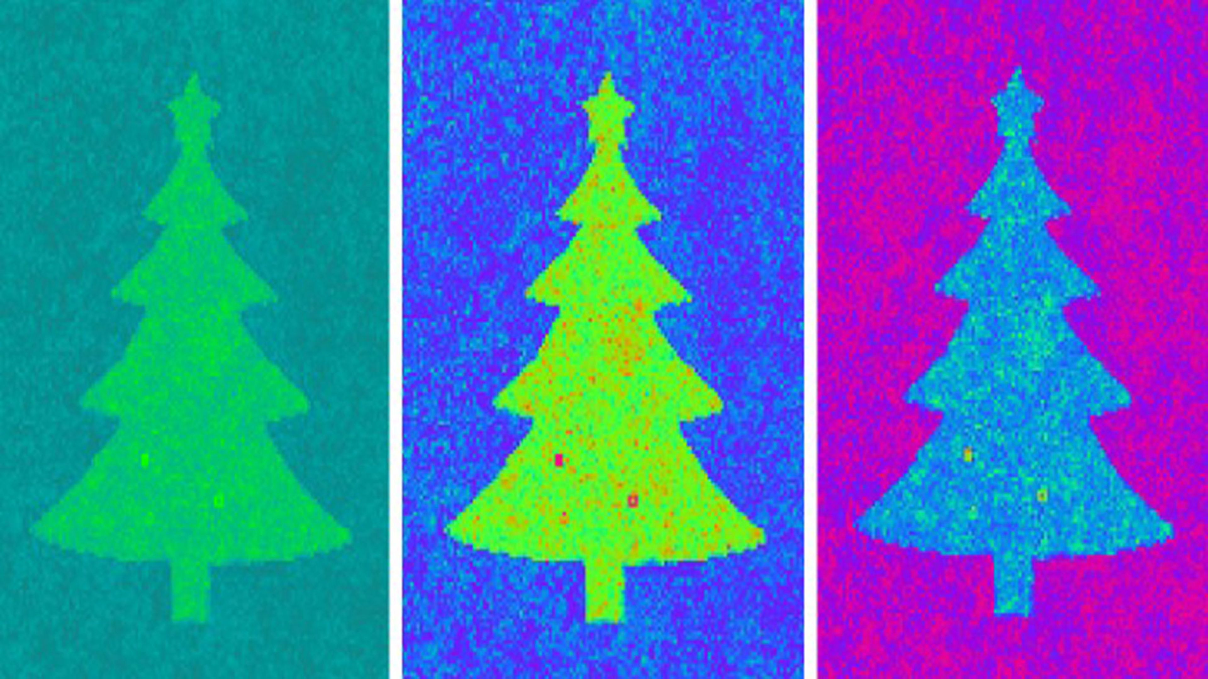 Crean un árbol de Navidad con un grosor de un átomo