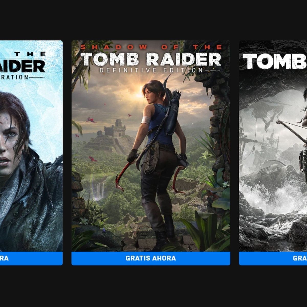 Alerta de jogo grátis! Trilogia Tomb Raider na Epic Games Store 