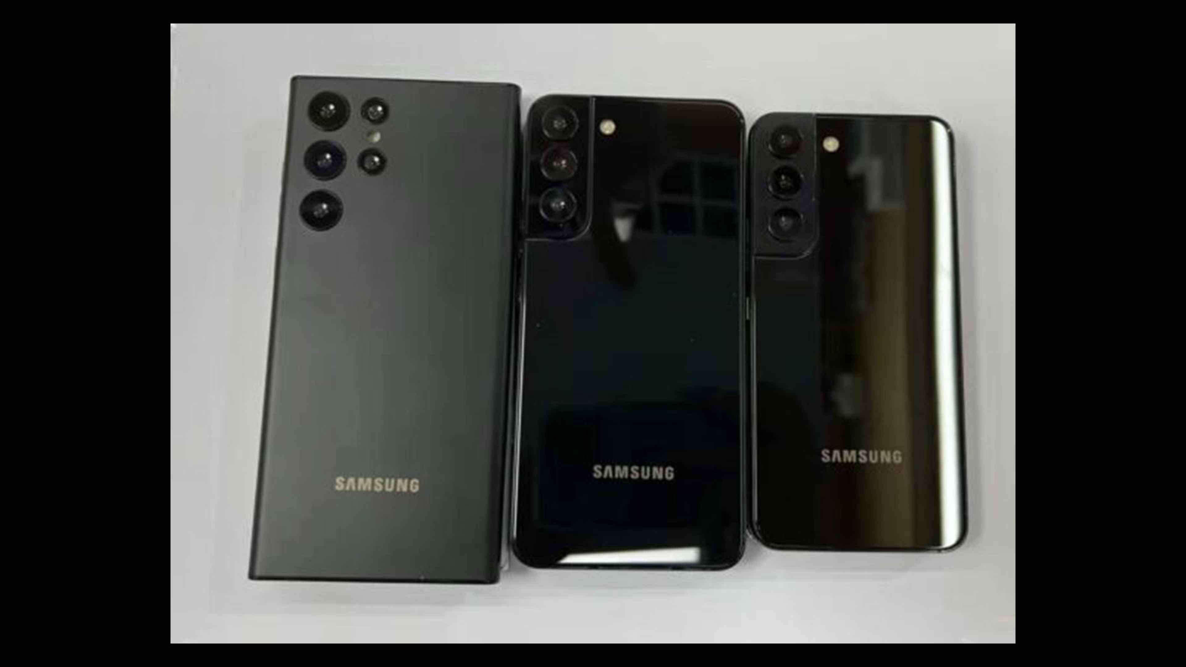 Se filtran en imágenes reales los supuestos diseños de los Samsung Galaxy S22, S22 Plus y S22 Ultra