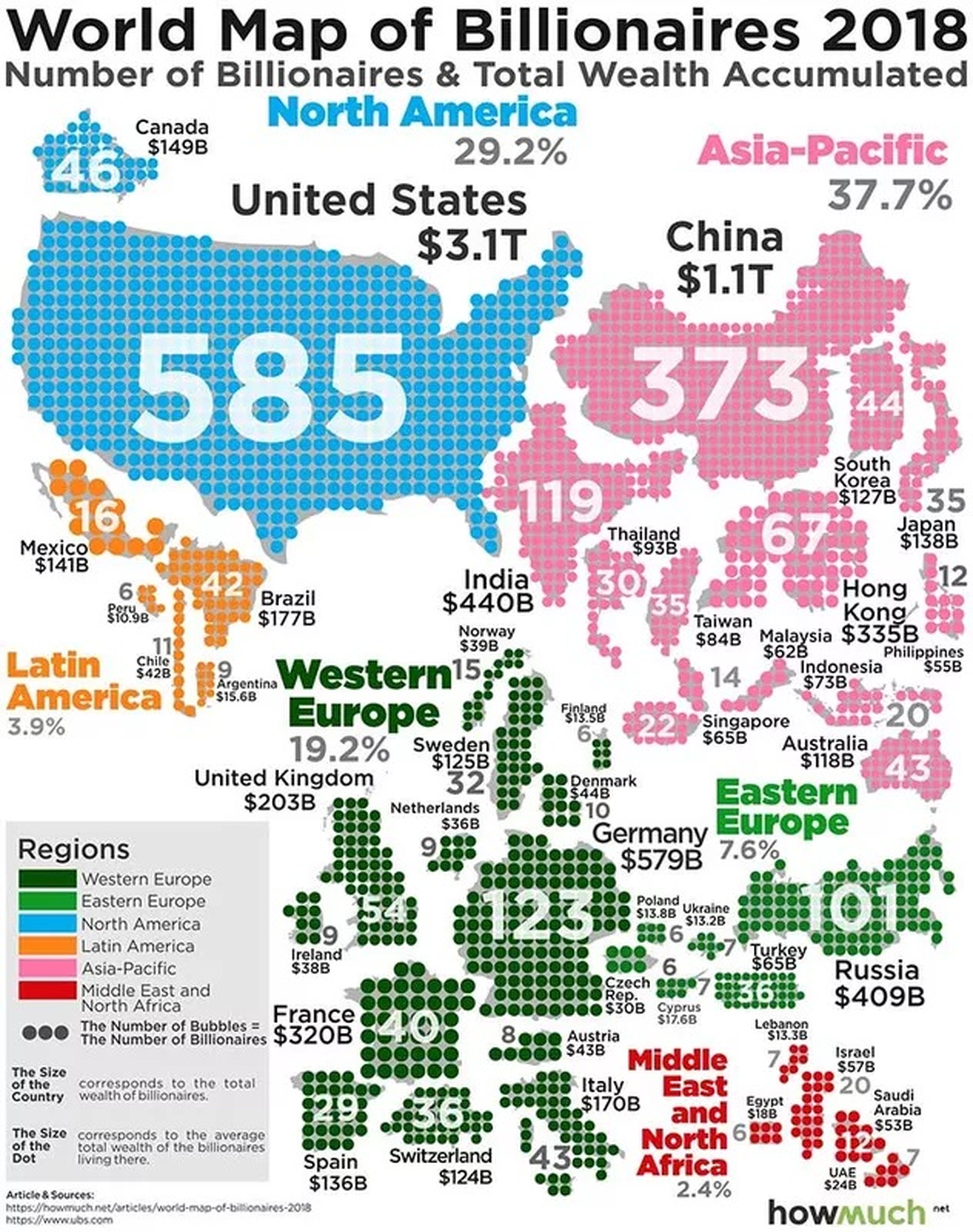 Mapa de multimillonarios