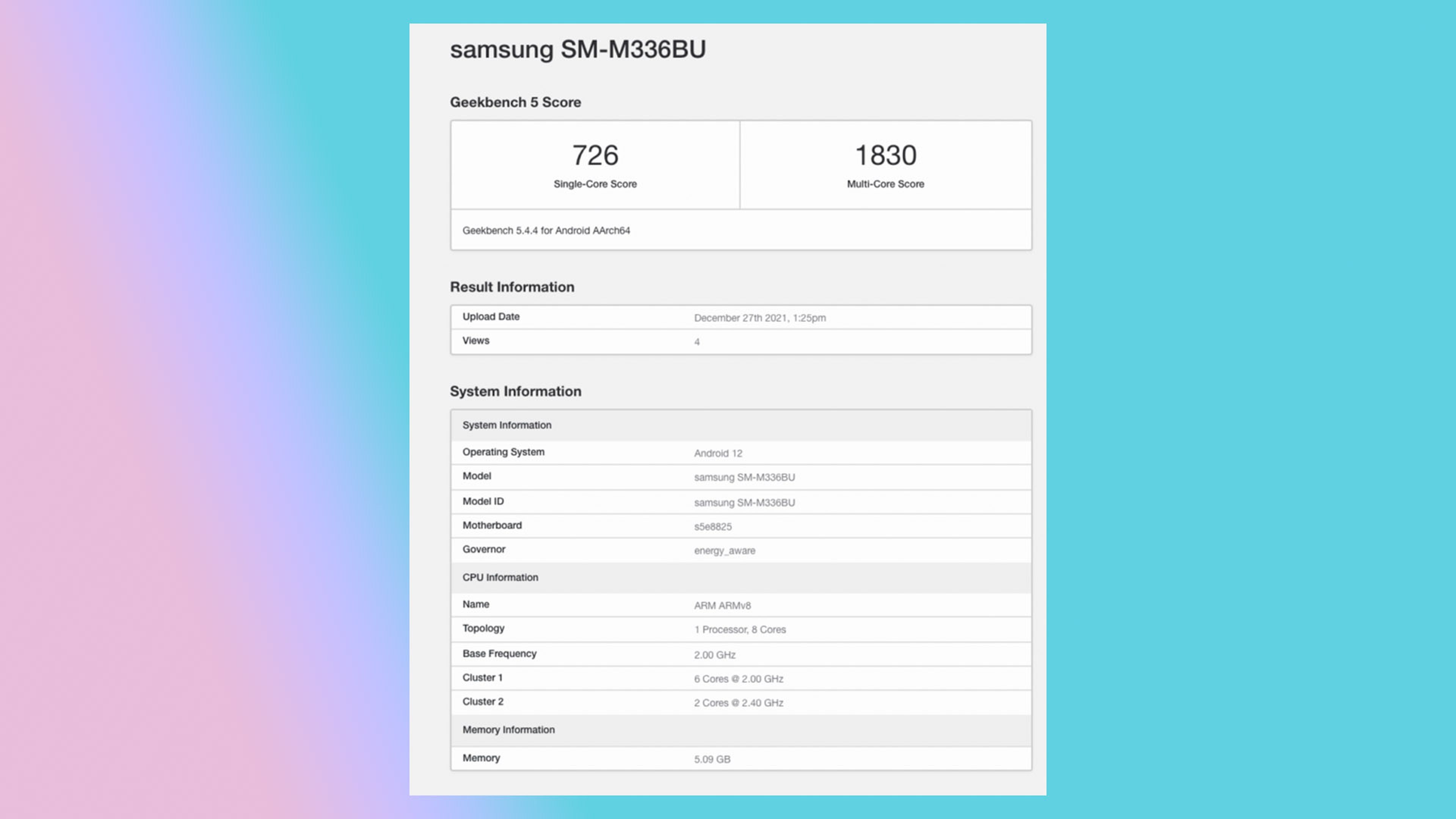 El Samsung Galaxy M33 5G estaría cada vez más cerca o eso dicen las últimas filtraciones en las que se ven parte de sus especificaciones