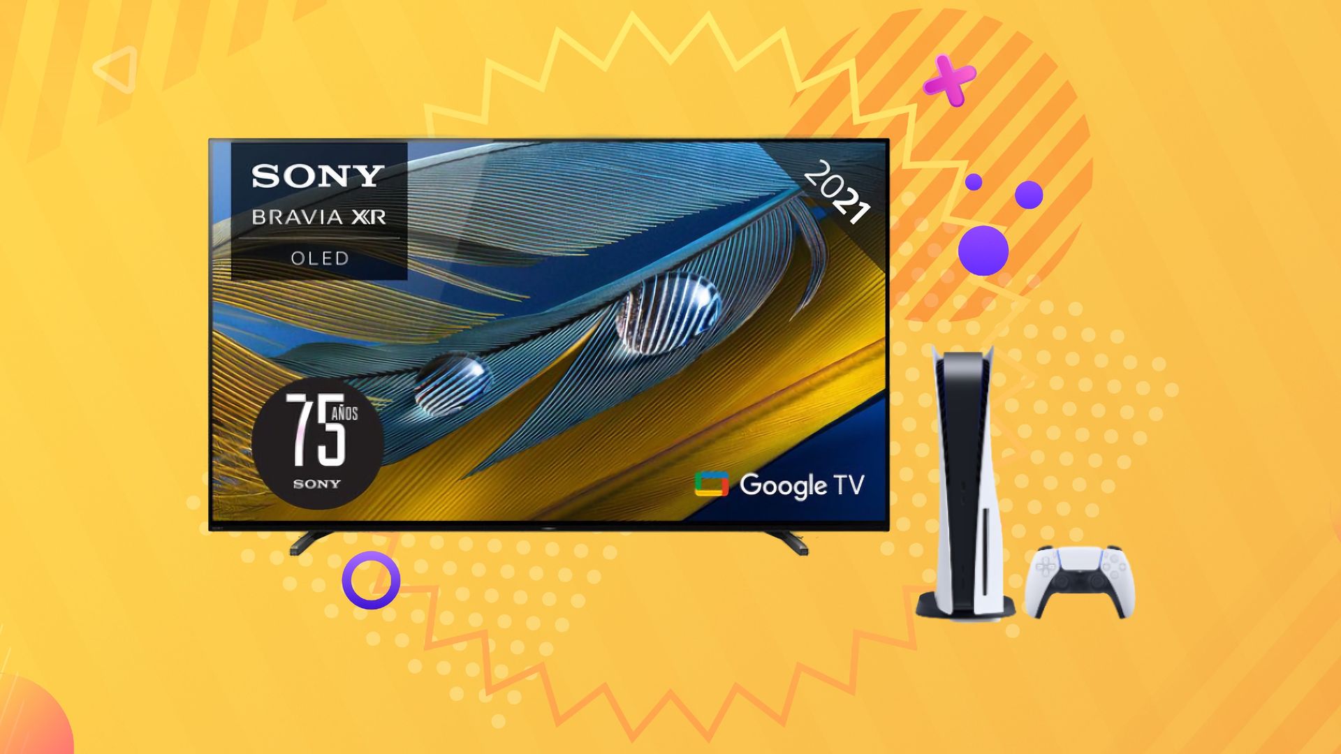 PlayStation 5 Sony Smart TV Sony Bravia XR OLED de 65" en oferta en El
