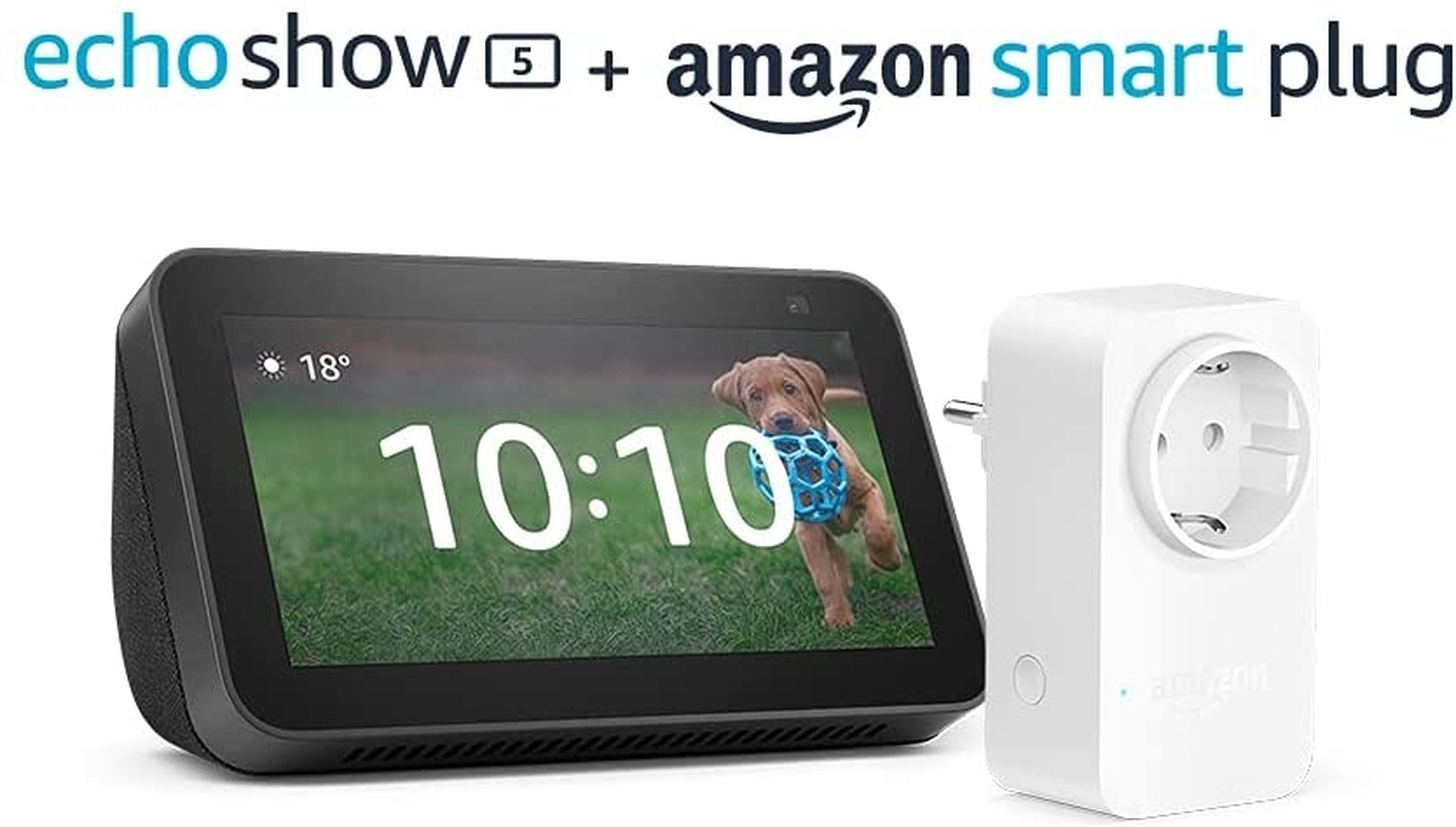 Echo Show 5 + Amazon Smart Plug por solo 79,98€