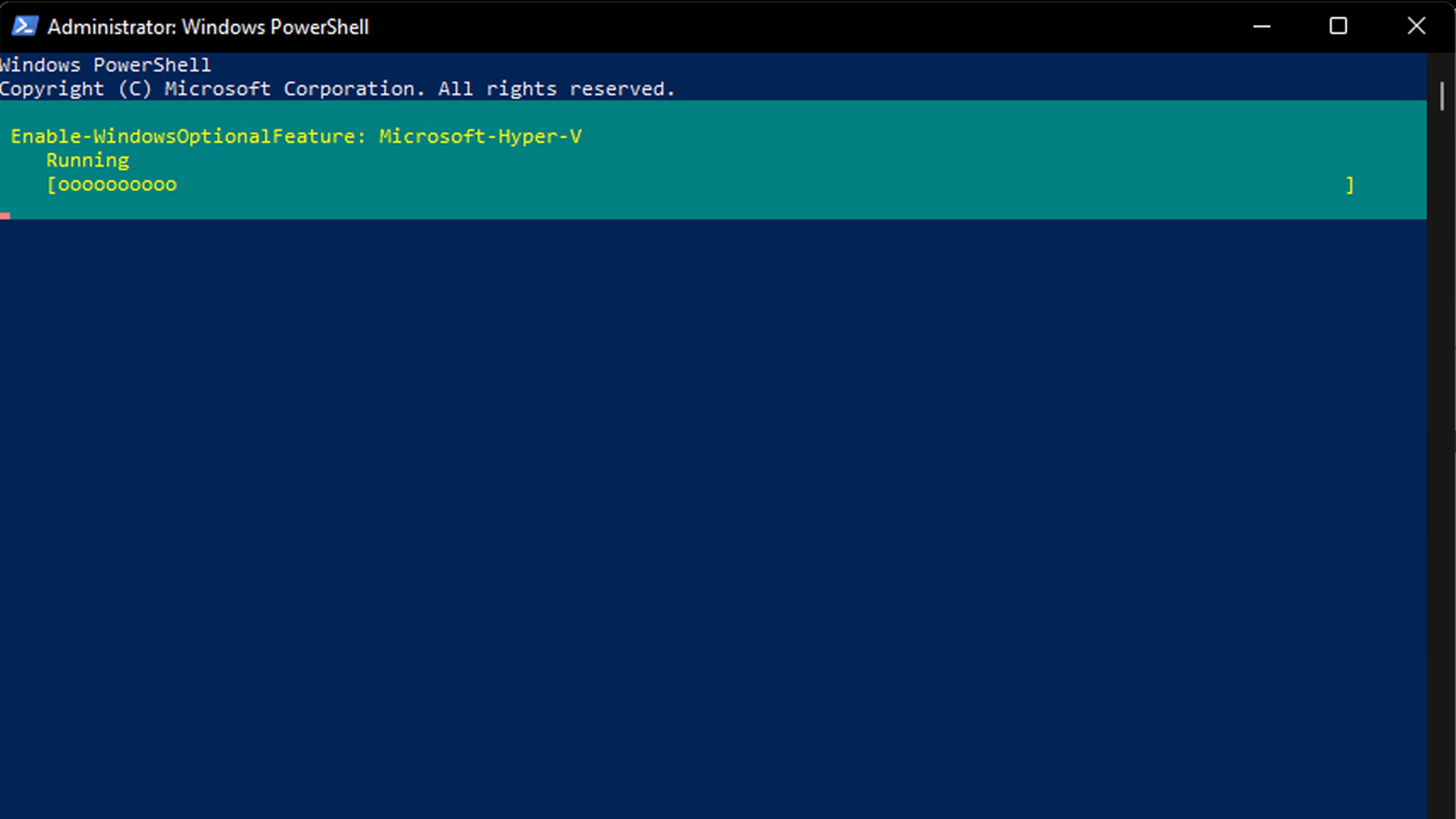 Habiliar Hyper-V con Pwershell