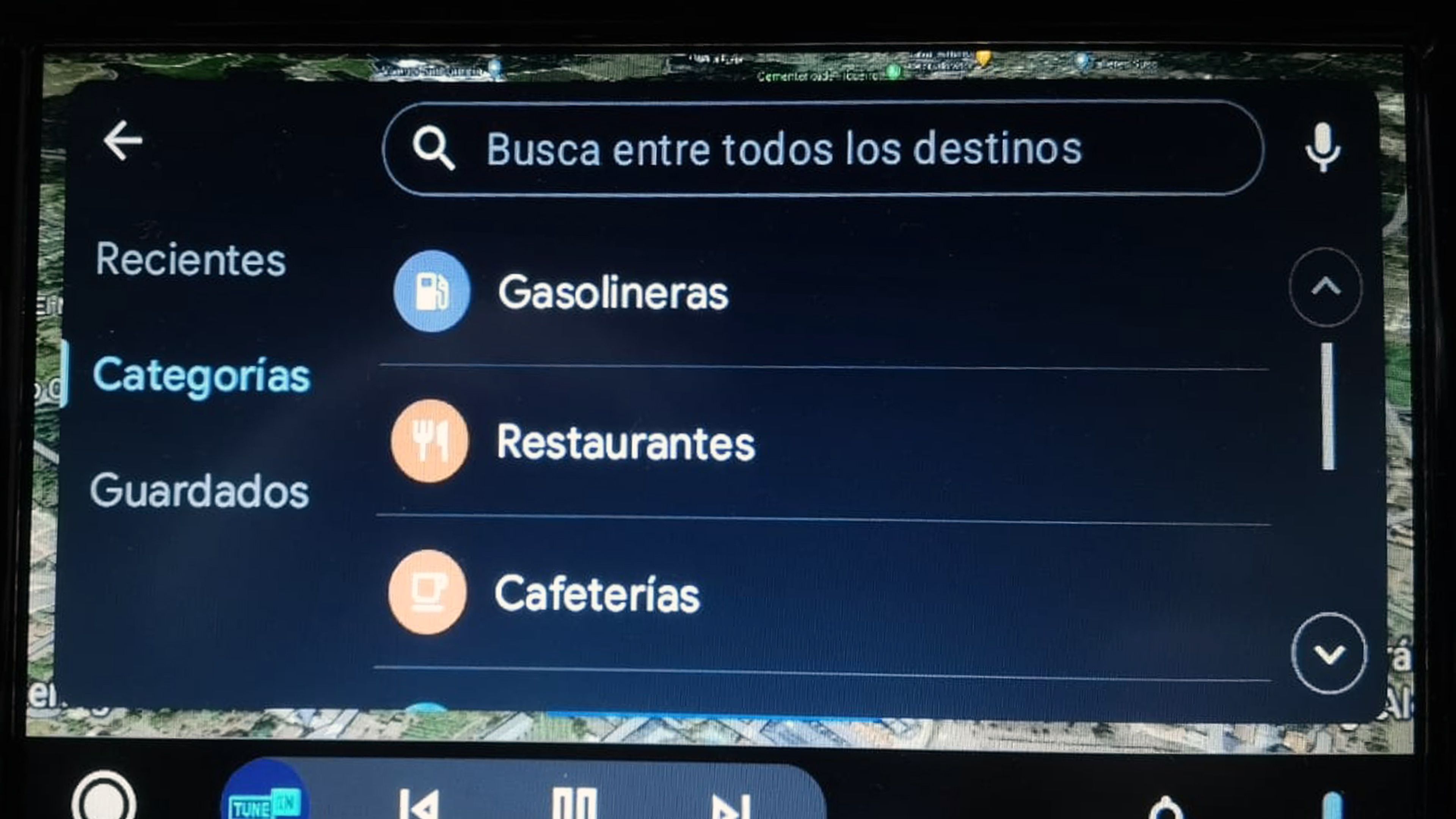 Android Auto Gasolineras