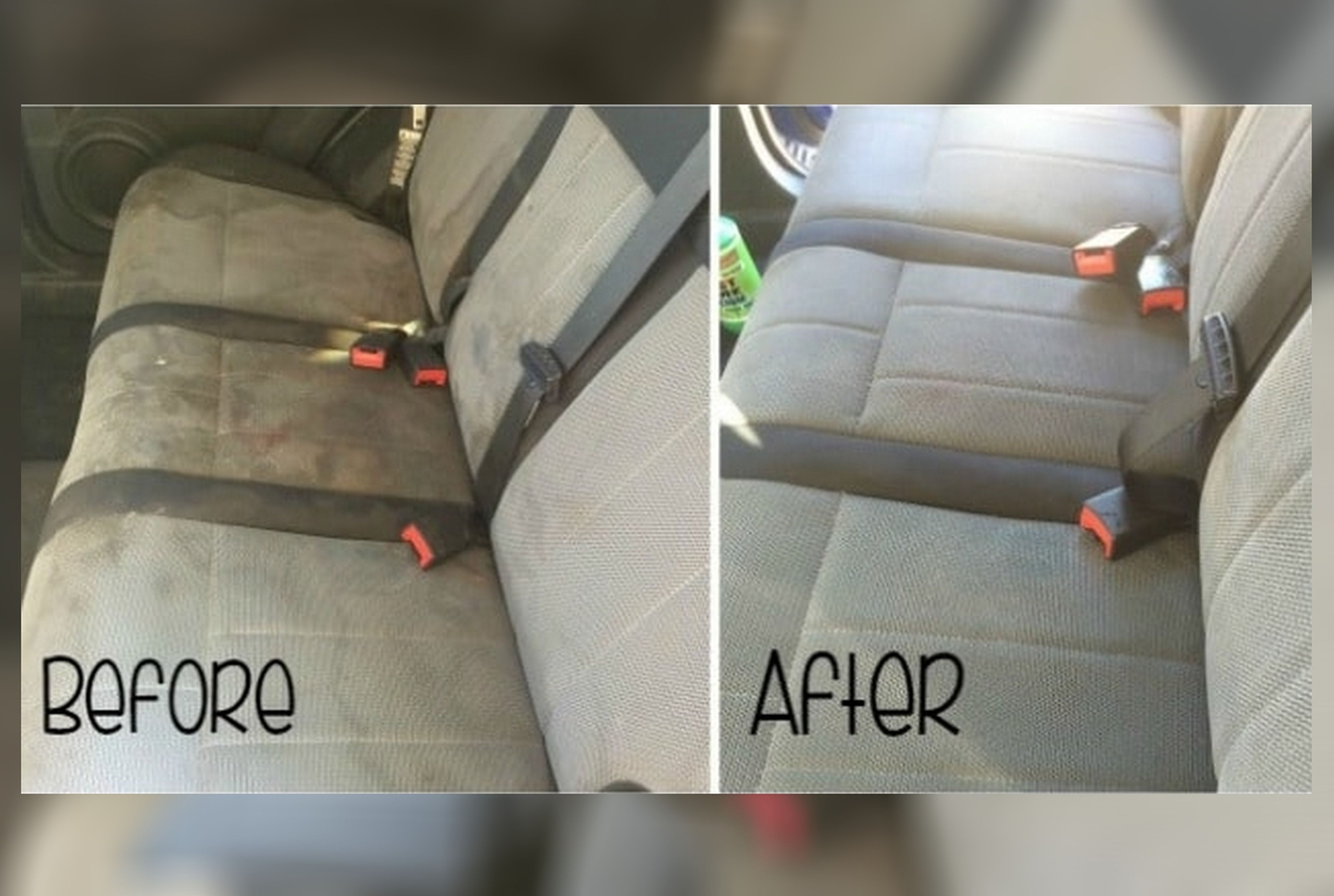 El método definitivo para limpiar las tapicerías del coche con productos naturales, y dejarla como nueva