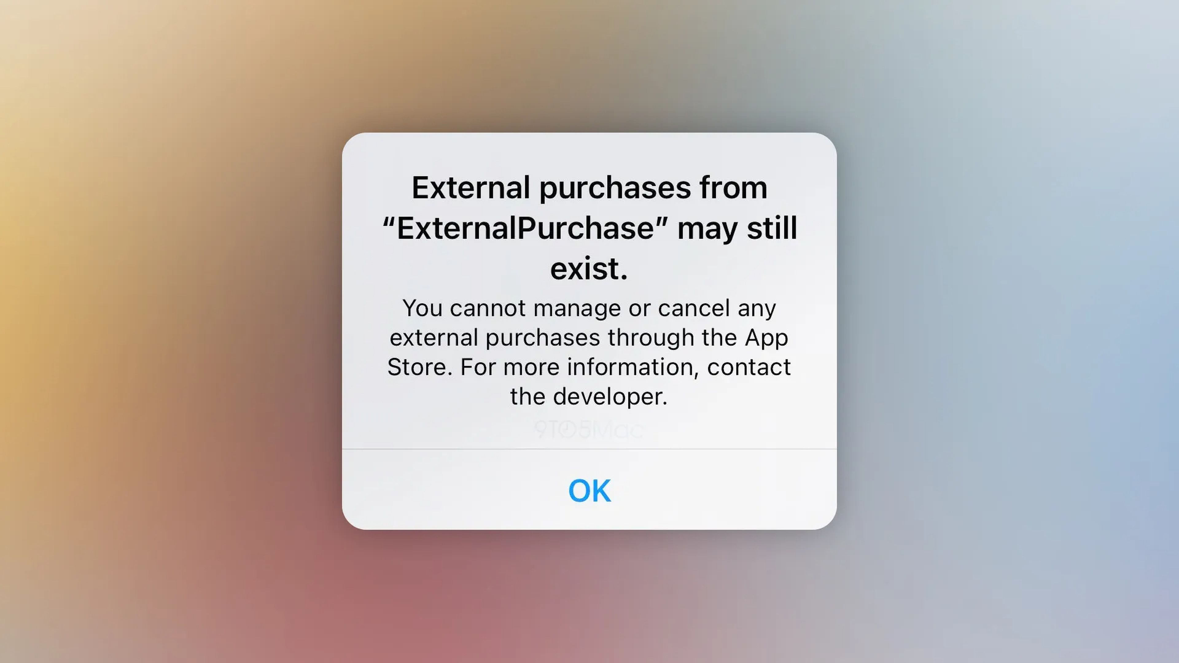 Compras externas iOS 15.5