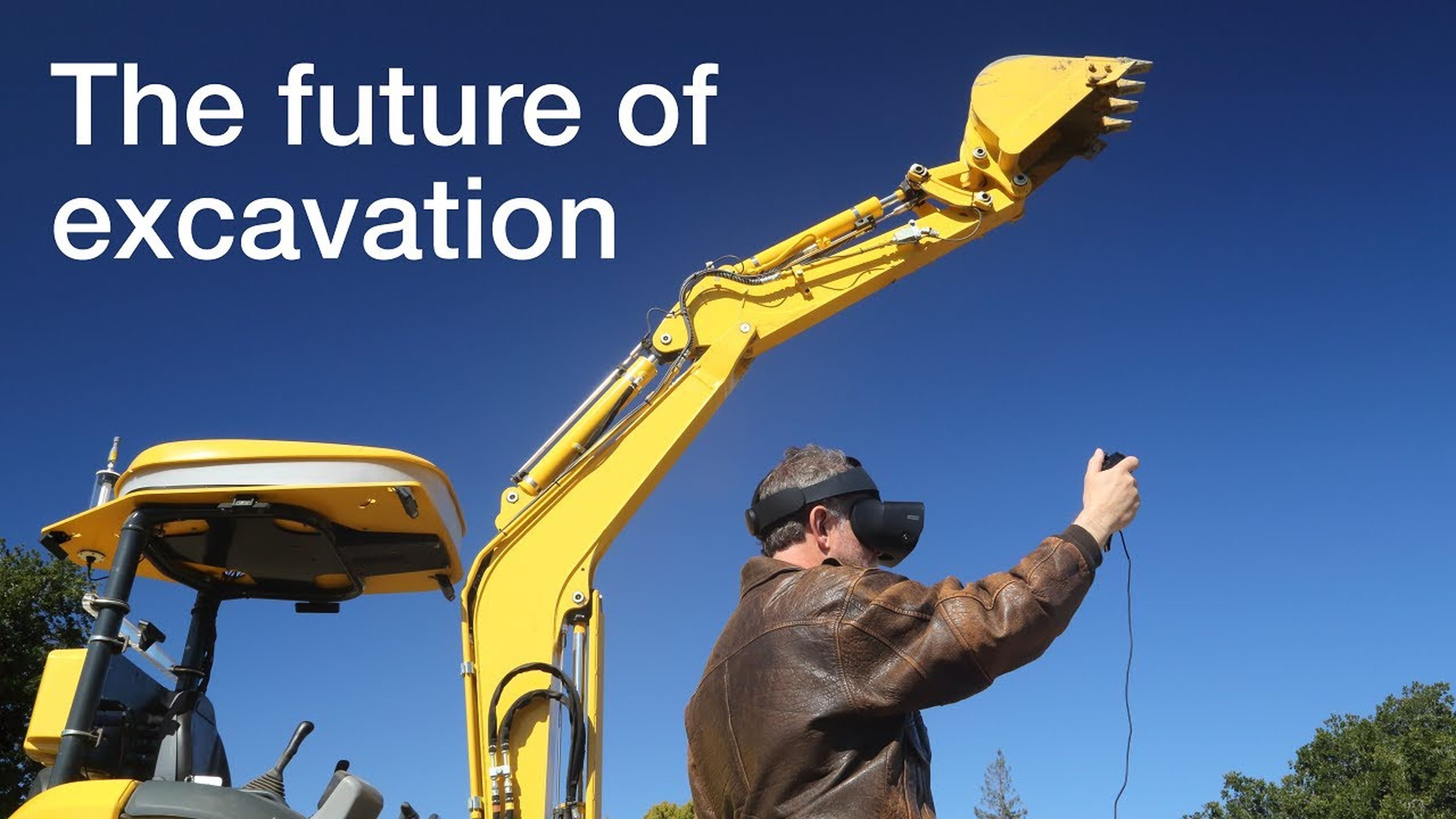 Las excavadoras del futuro: autónomas, con control por gestos, y realidad virtual