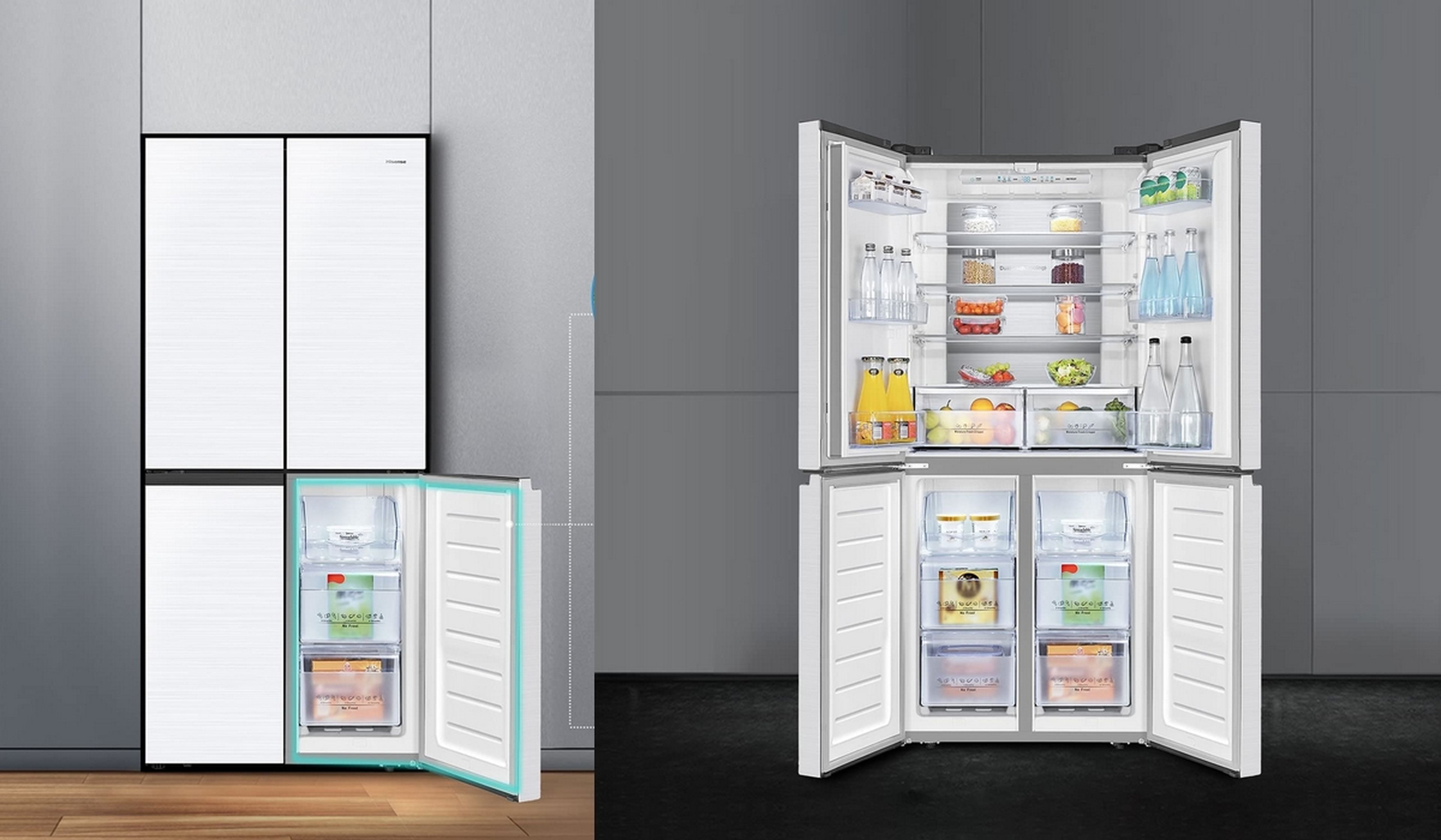 Este frigorífico americano HiSense es un modelo premium, recibe un