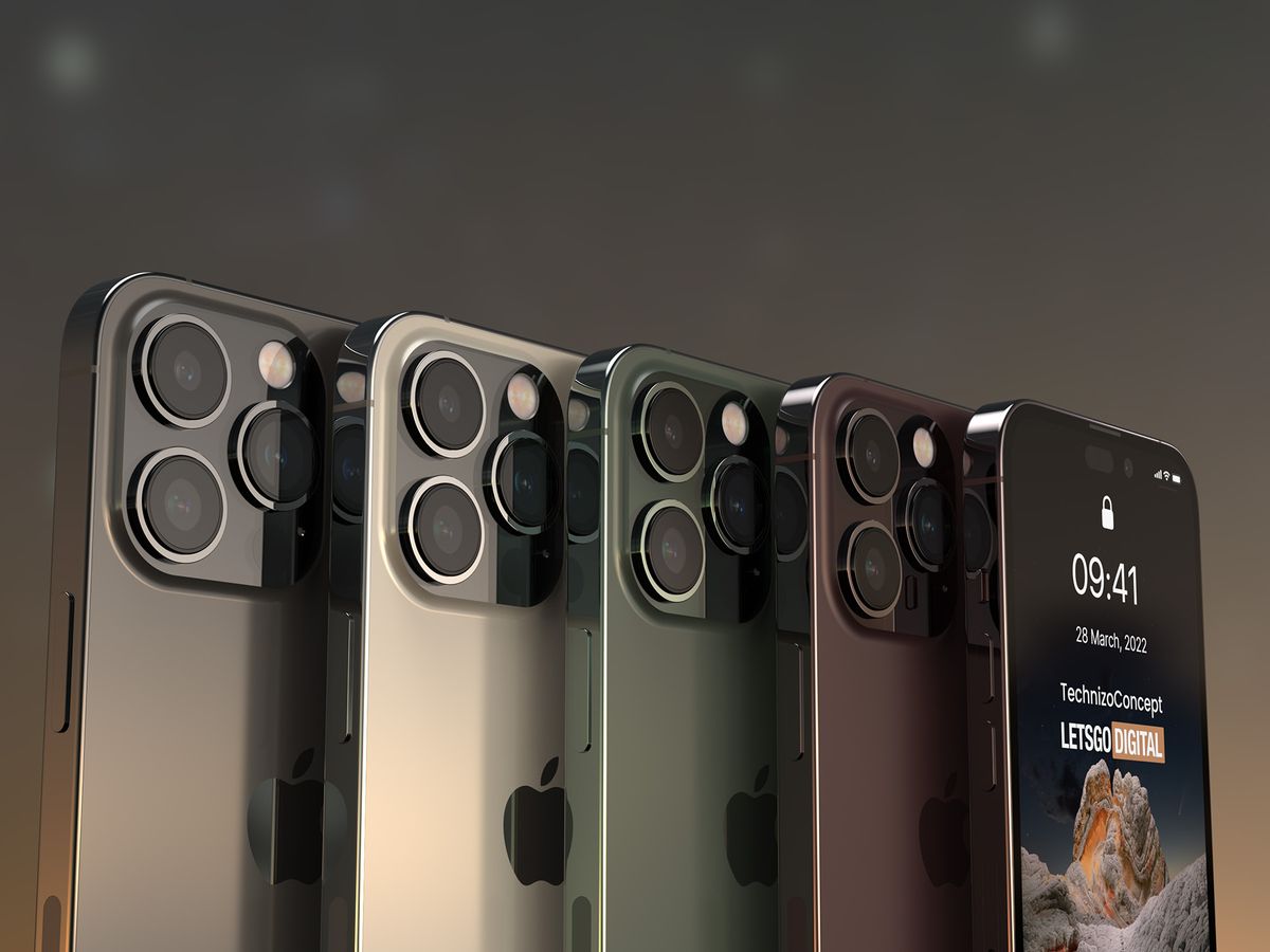 Apple iPhone 14 Pro: renders de alta resolución muestran el supuesto diseño  final en cuatro colores -  News
