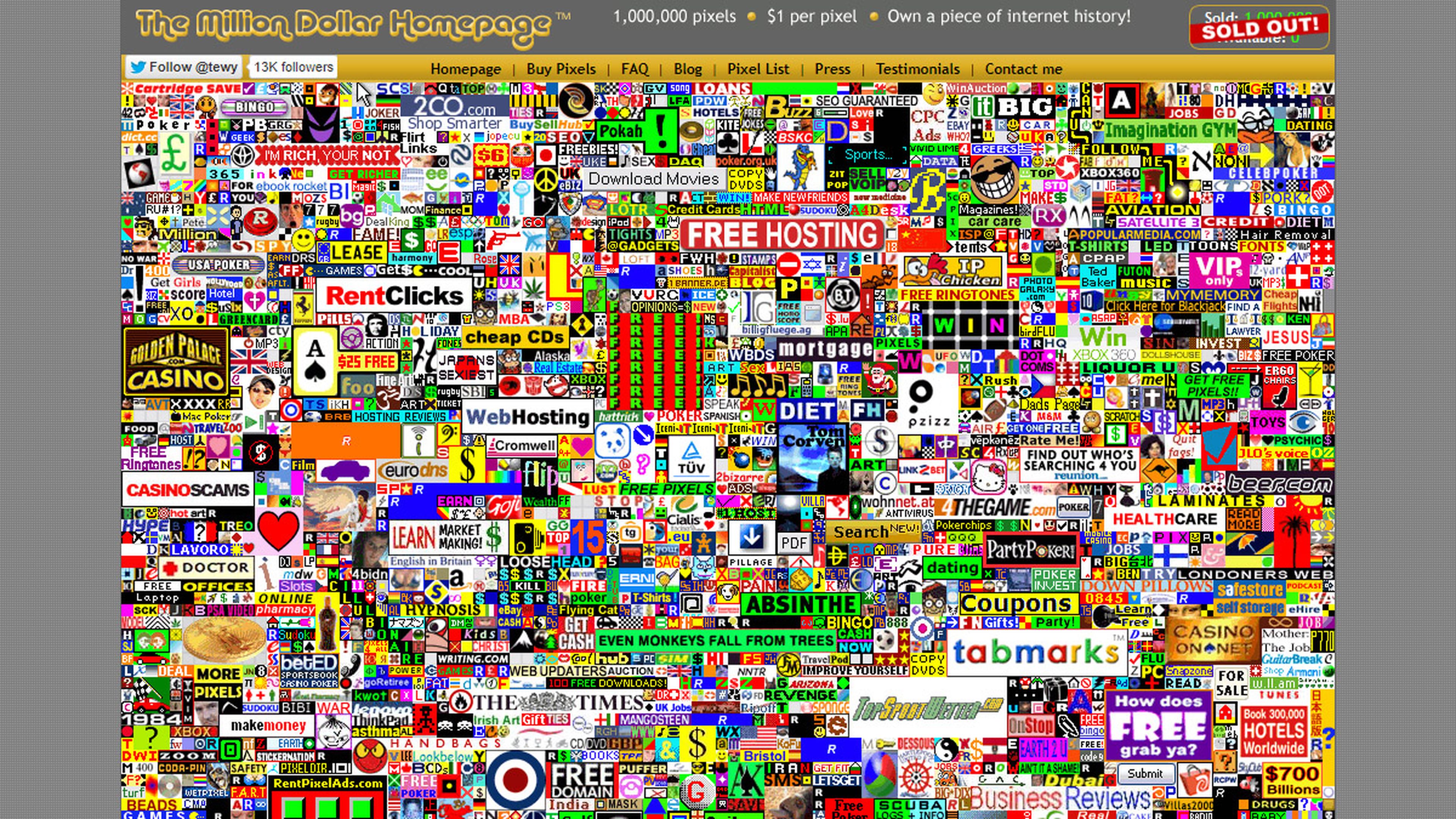 Million Dollar Homepage