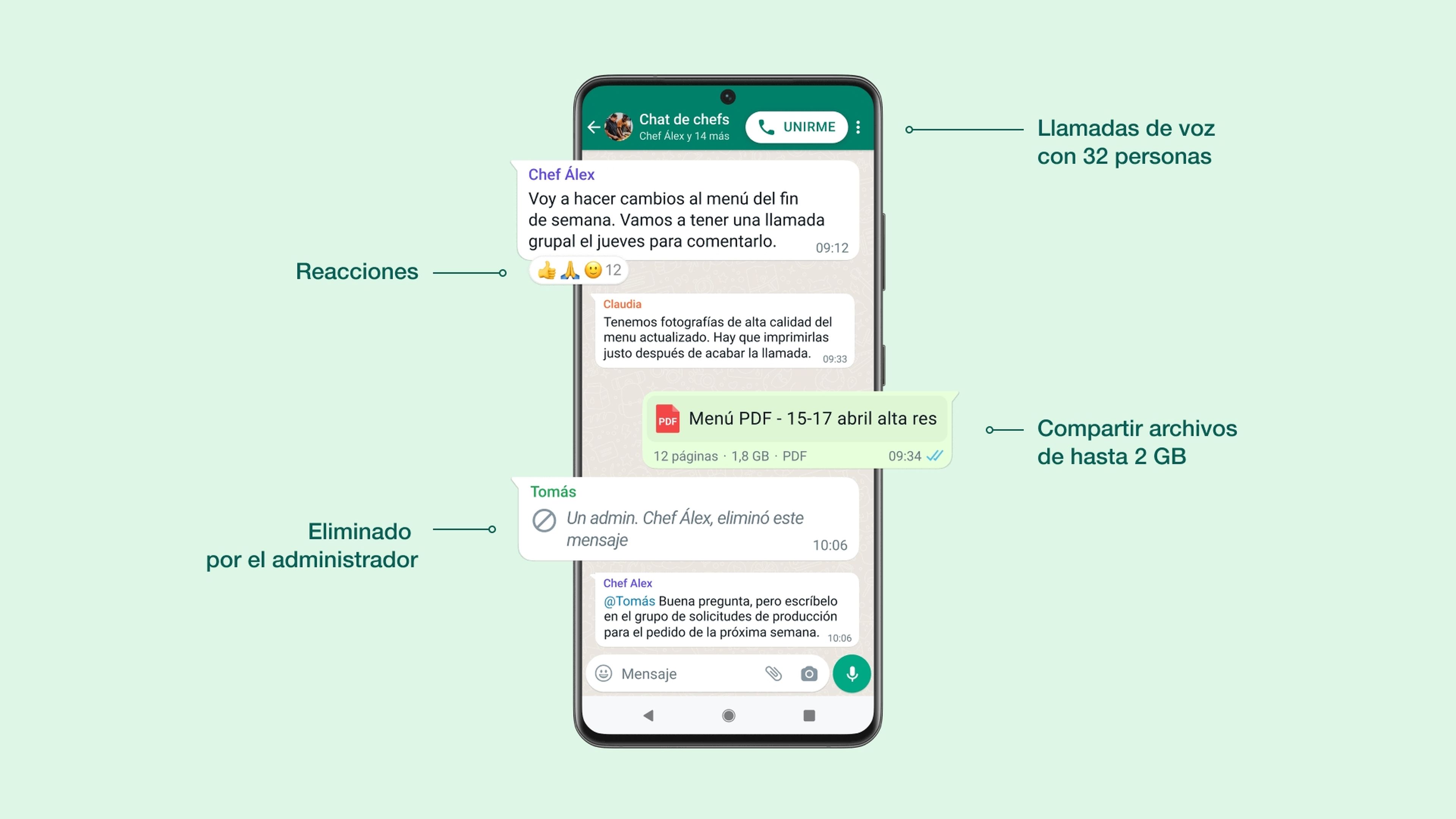 Novedades de WhatsApp en 2022