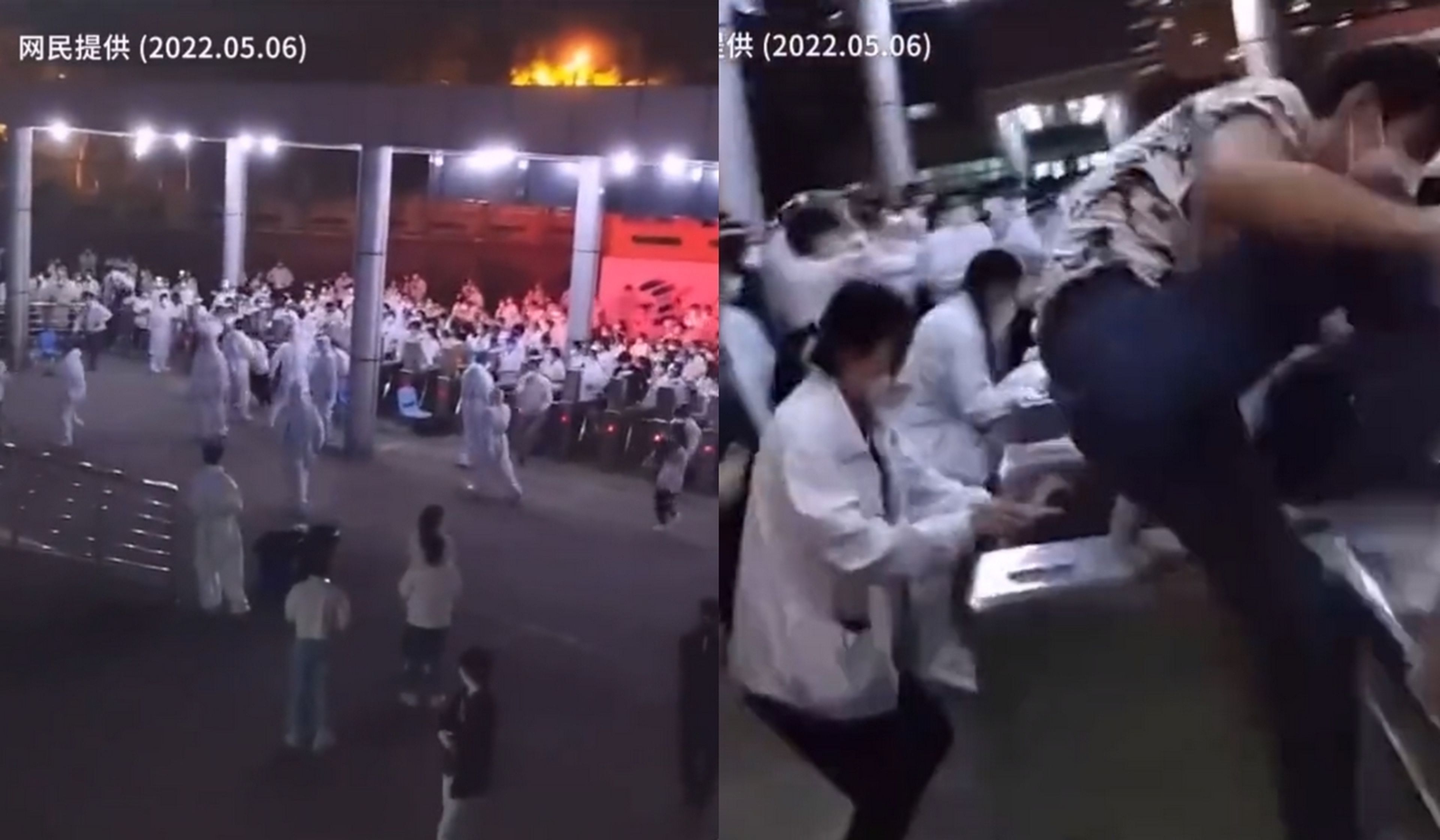 Cientos de trabajadores de una fábrica de MacBook de Apple rompen las barreras anti-COVID, tras semanas aislados en el trabajo (vídeo)