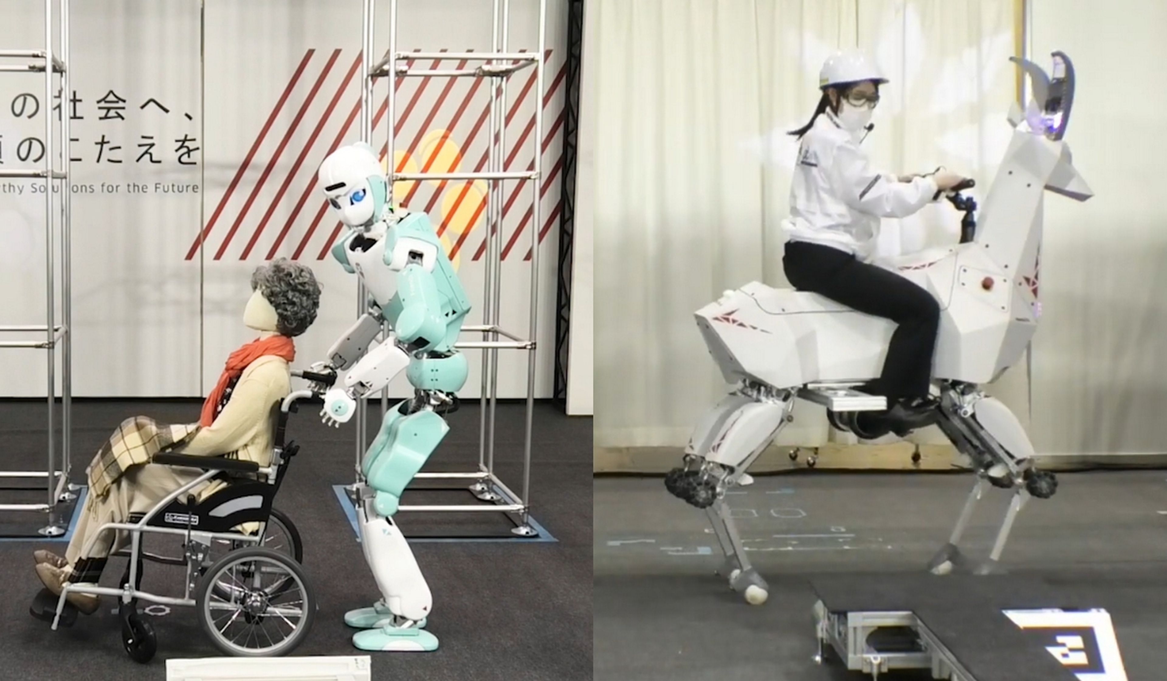 Los curiosos robots de Kawasaki: desde un robot que empuja una silla de ruedas a una cabra de transporte