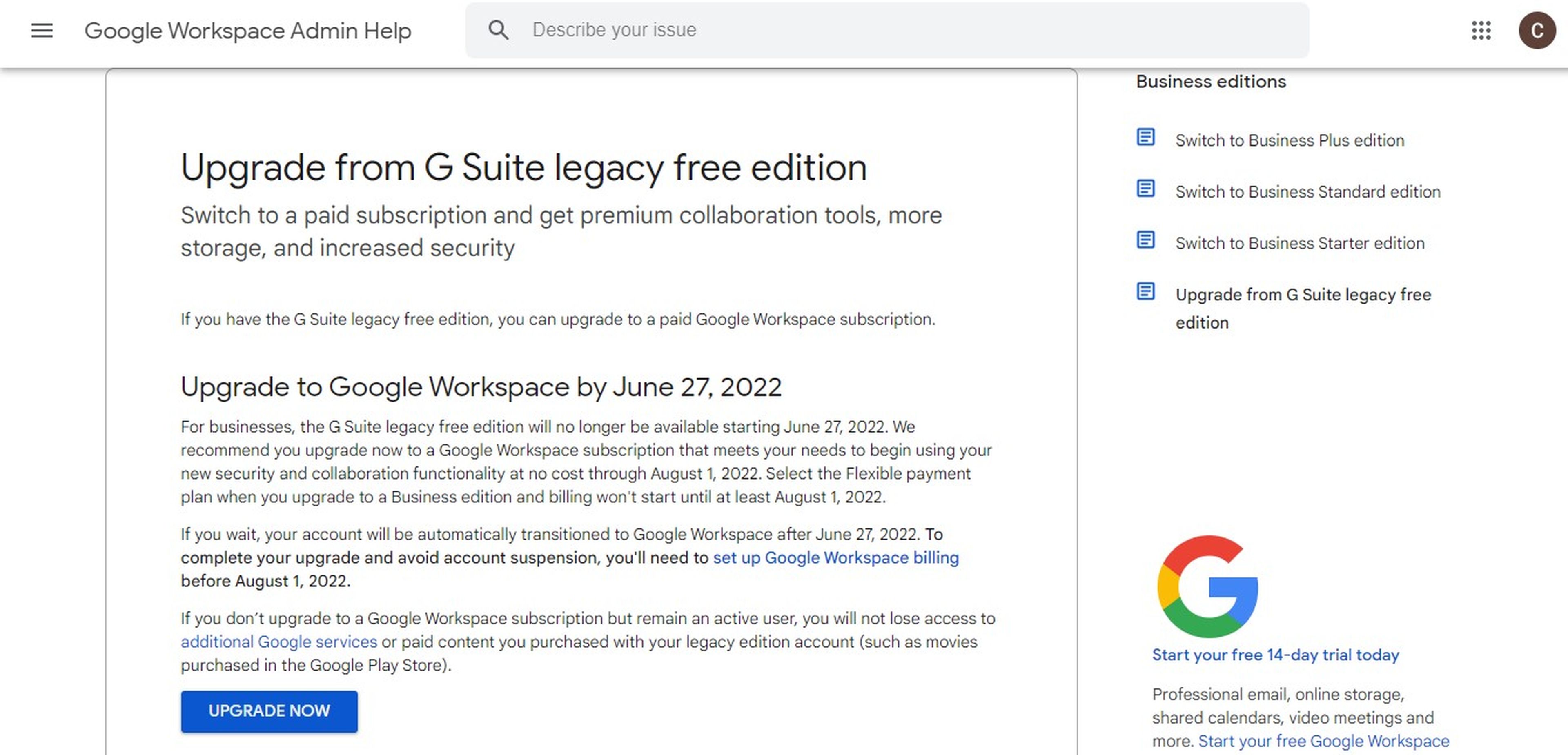 Google anuncia una edición gratuita heredada de G Suite para uso personal