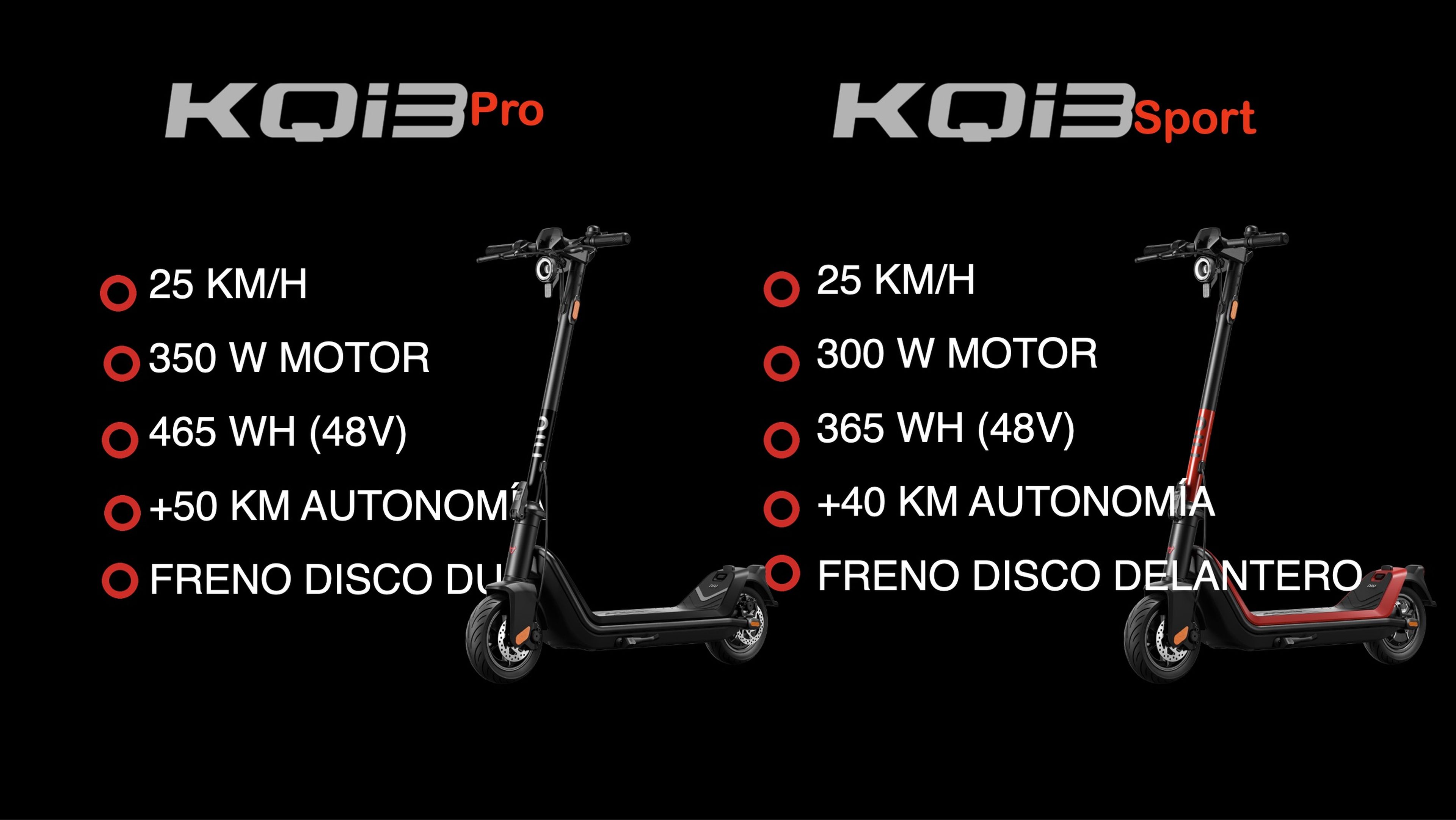 KQi 3 Pro y KQi 3 Sport