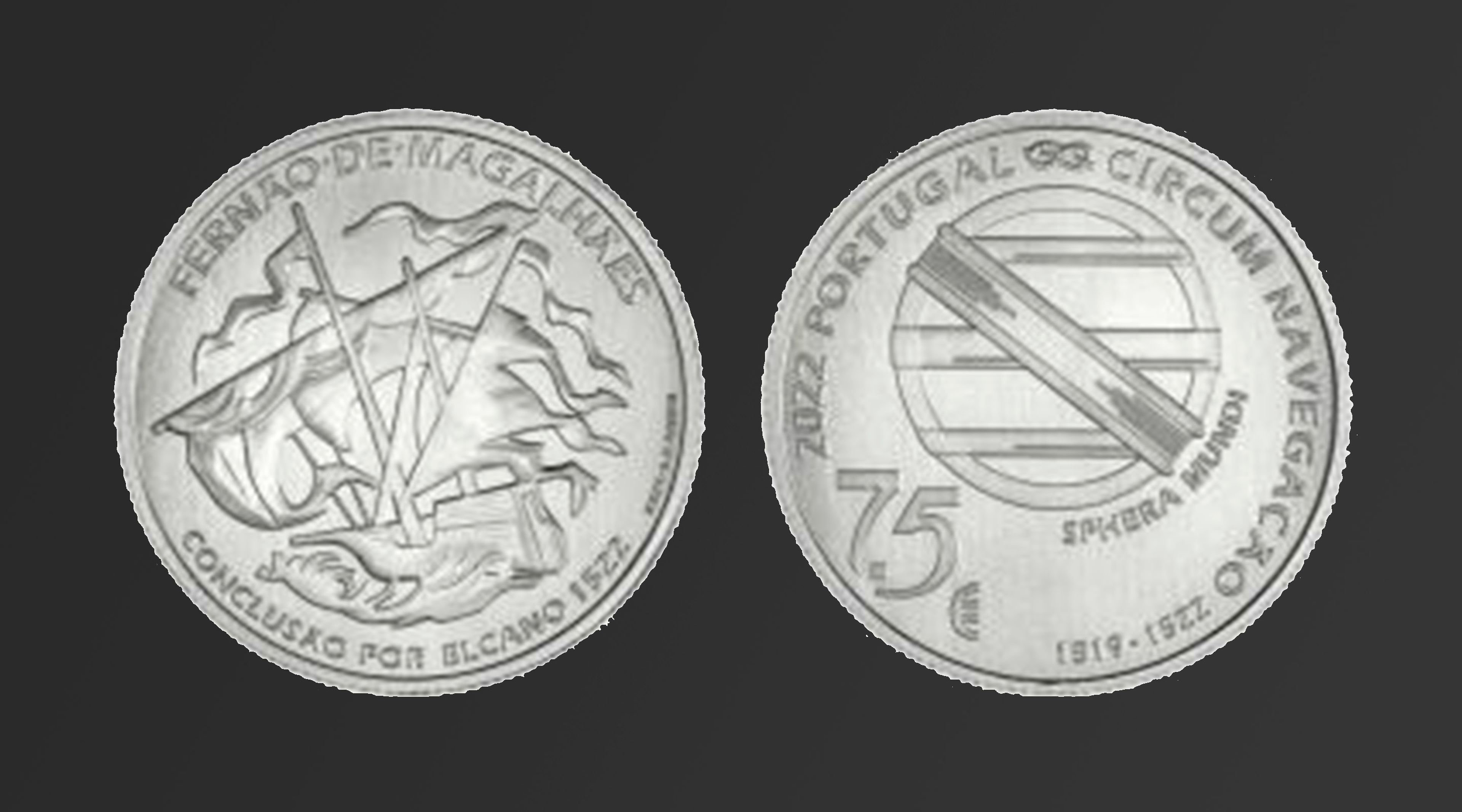 Moneda Portugal Magallanes 7,5 euros