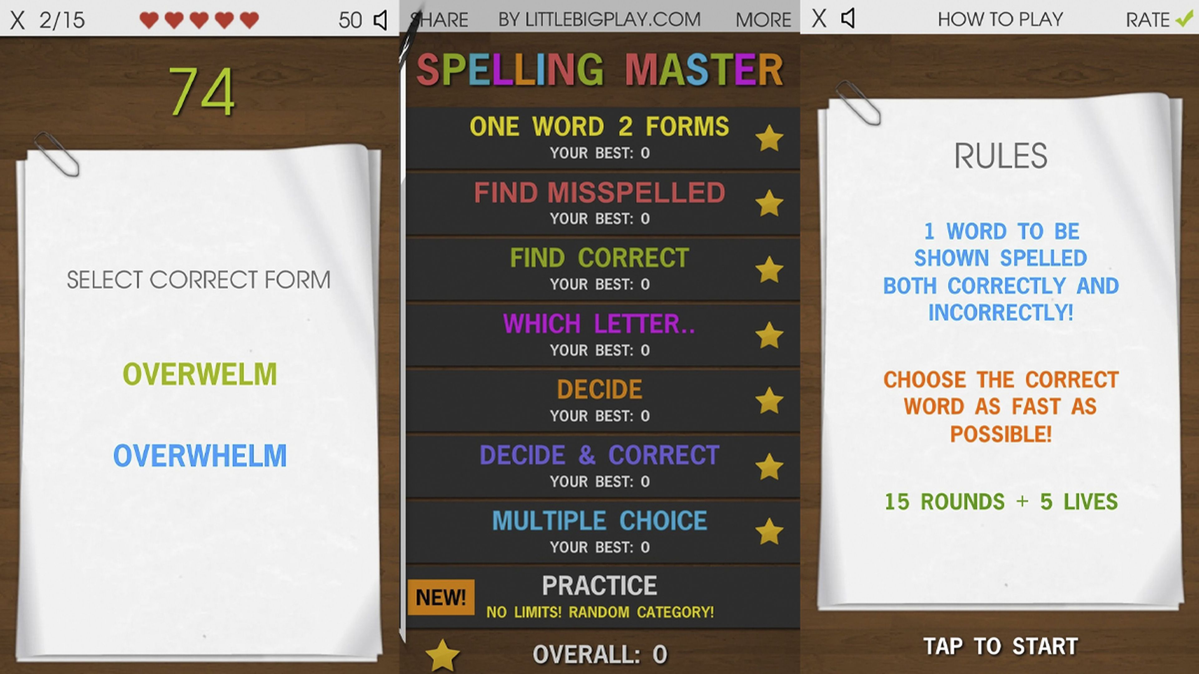 Spelling Master Game