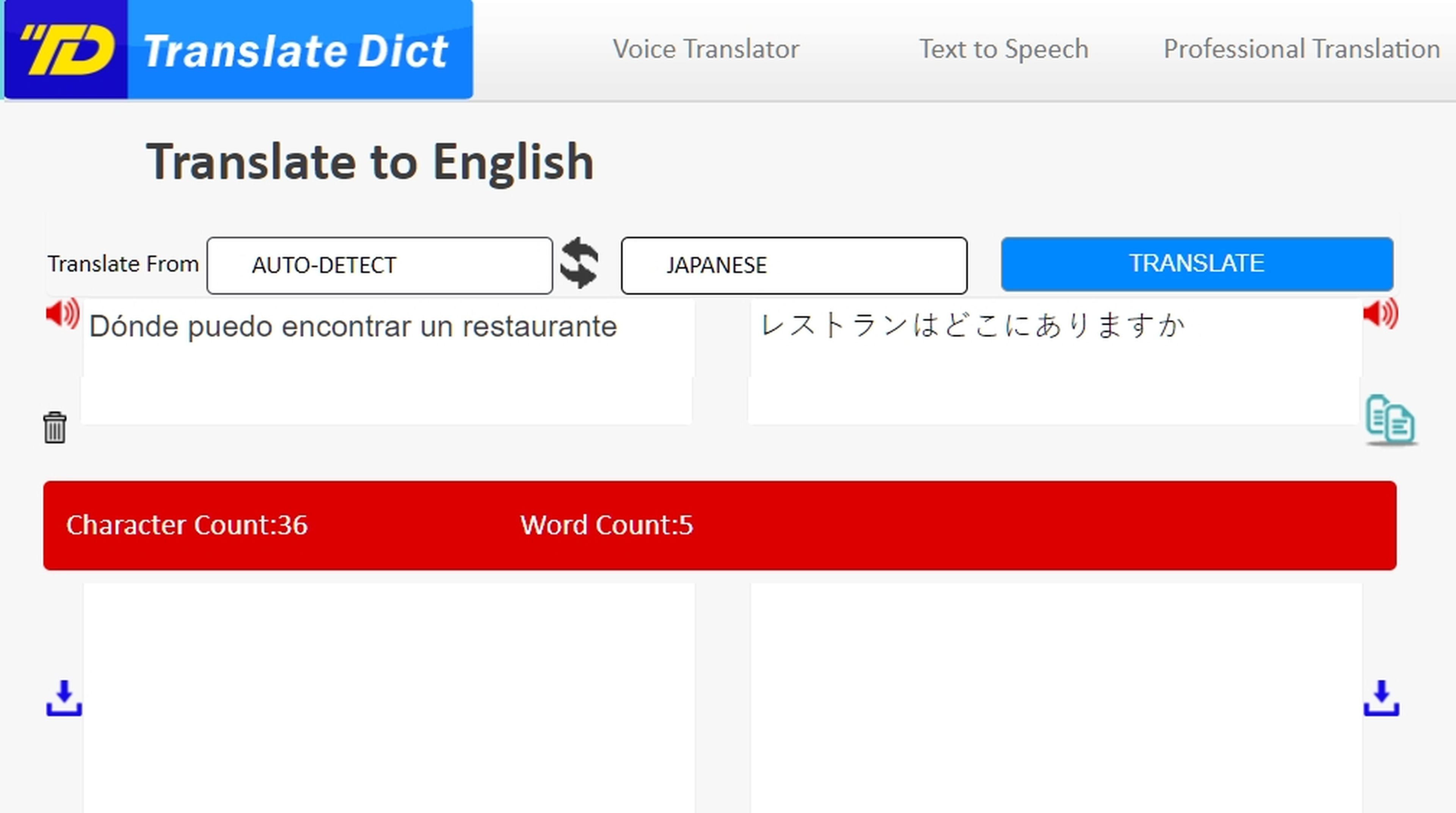 Translate Dict