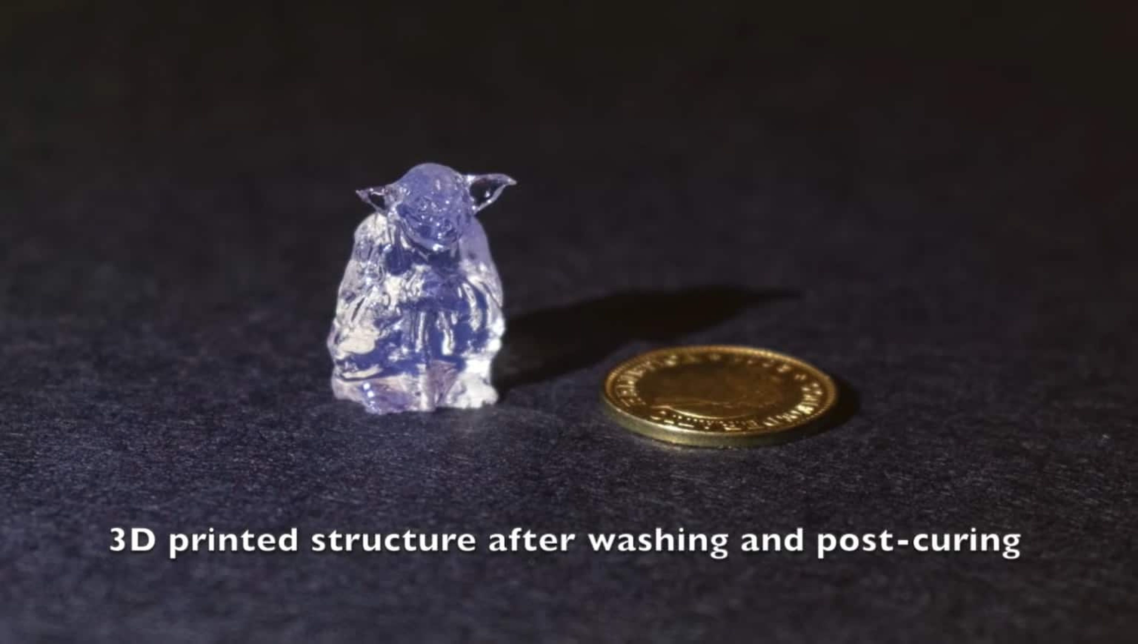 Yoda impreso en resina 3D