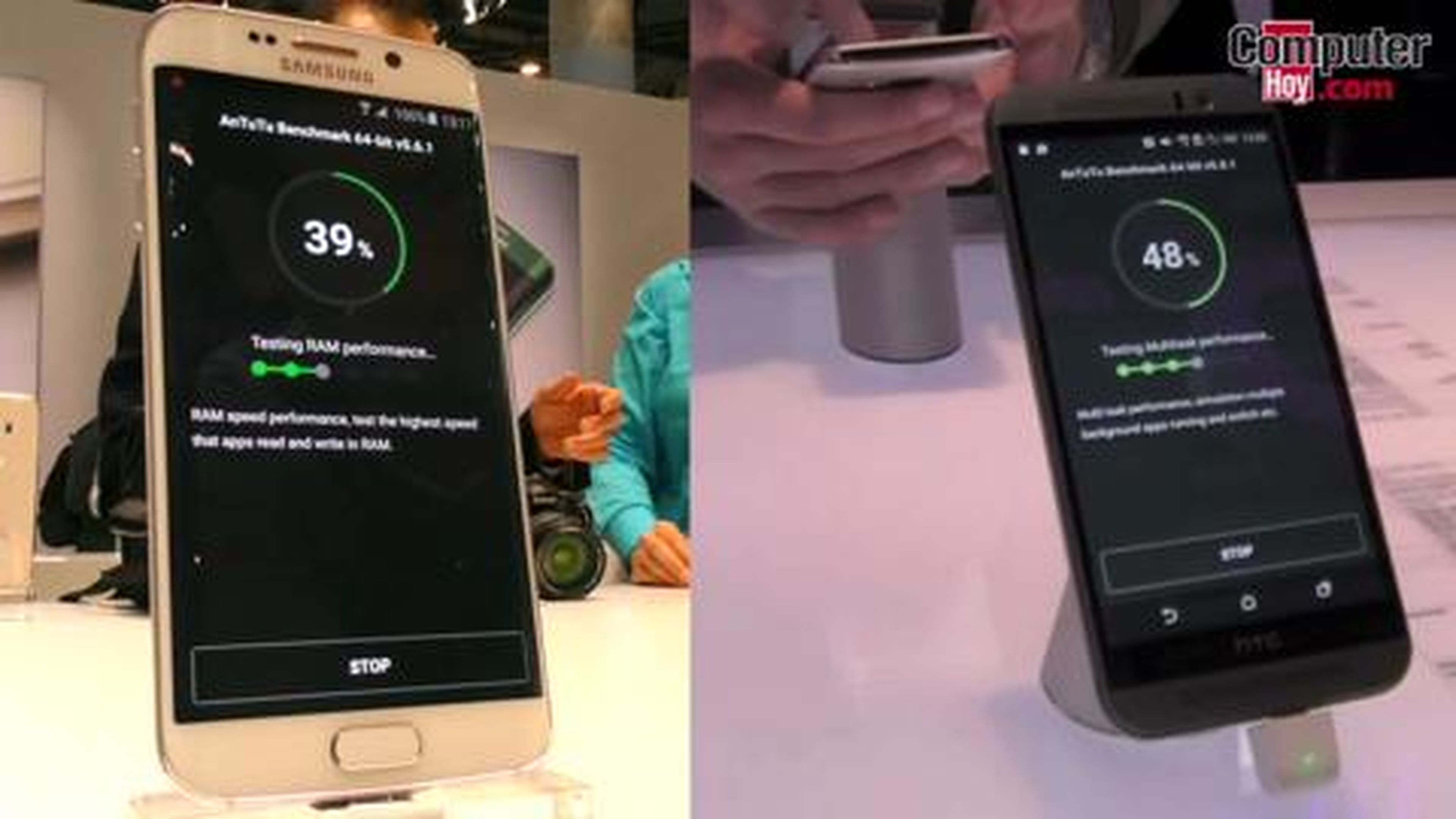 Benchmark: Samsung Galaxy S6 Edge vs HTC One M9