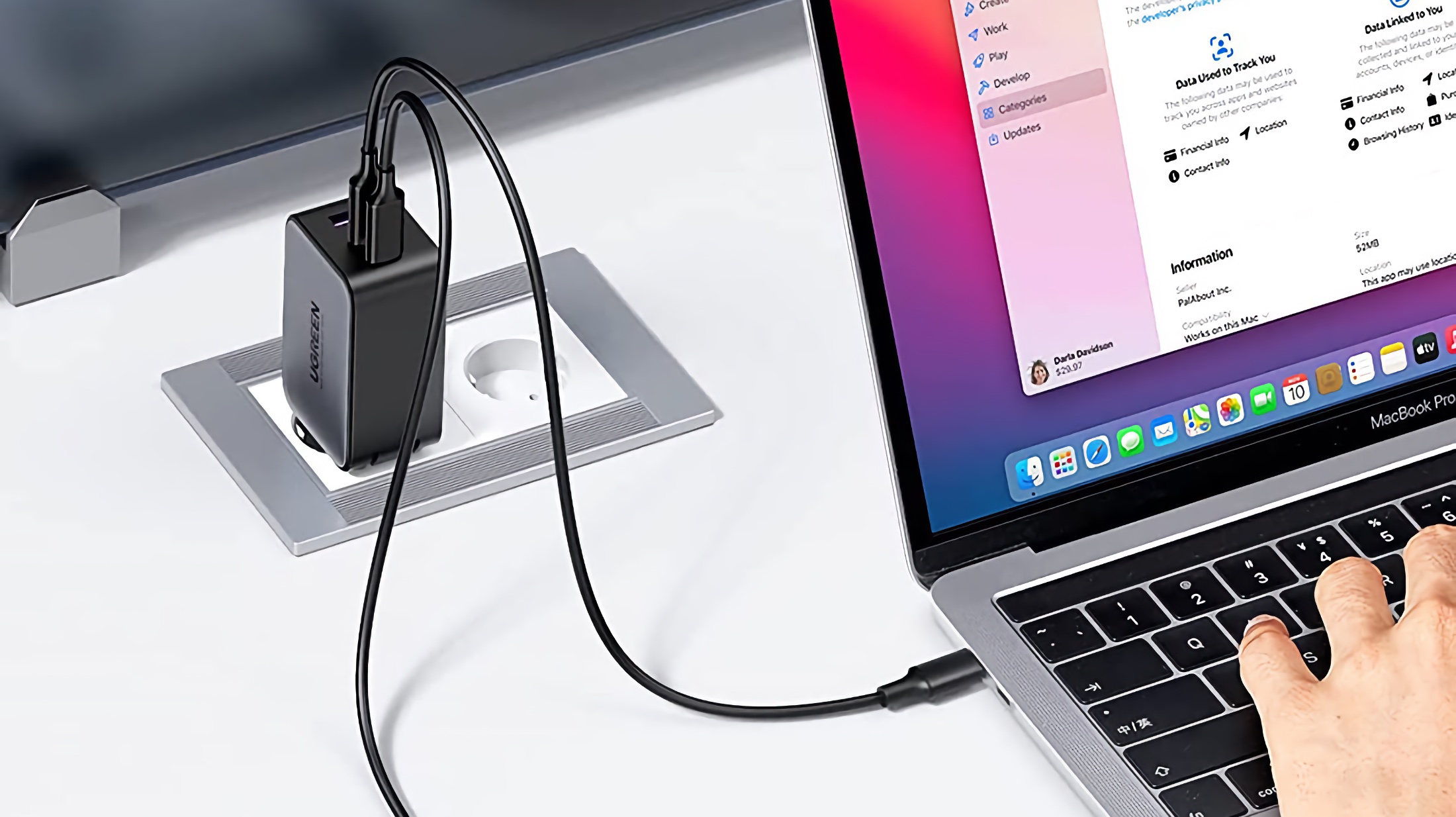  Apple Adaptador de corriente de doble puerto USB-C de 35 W :  Electrónica