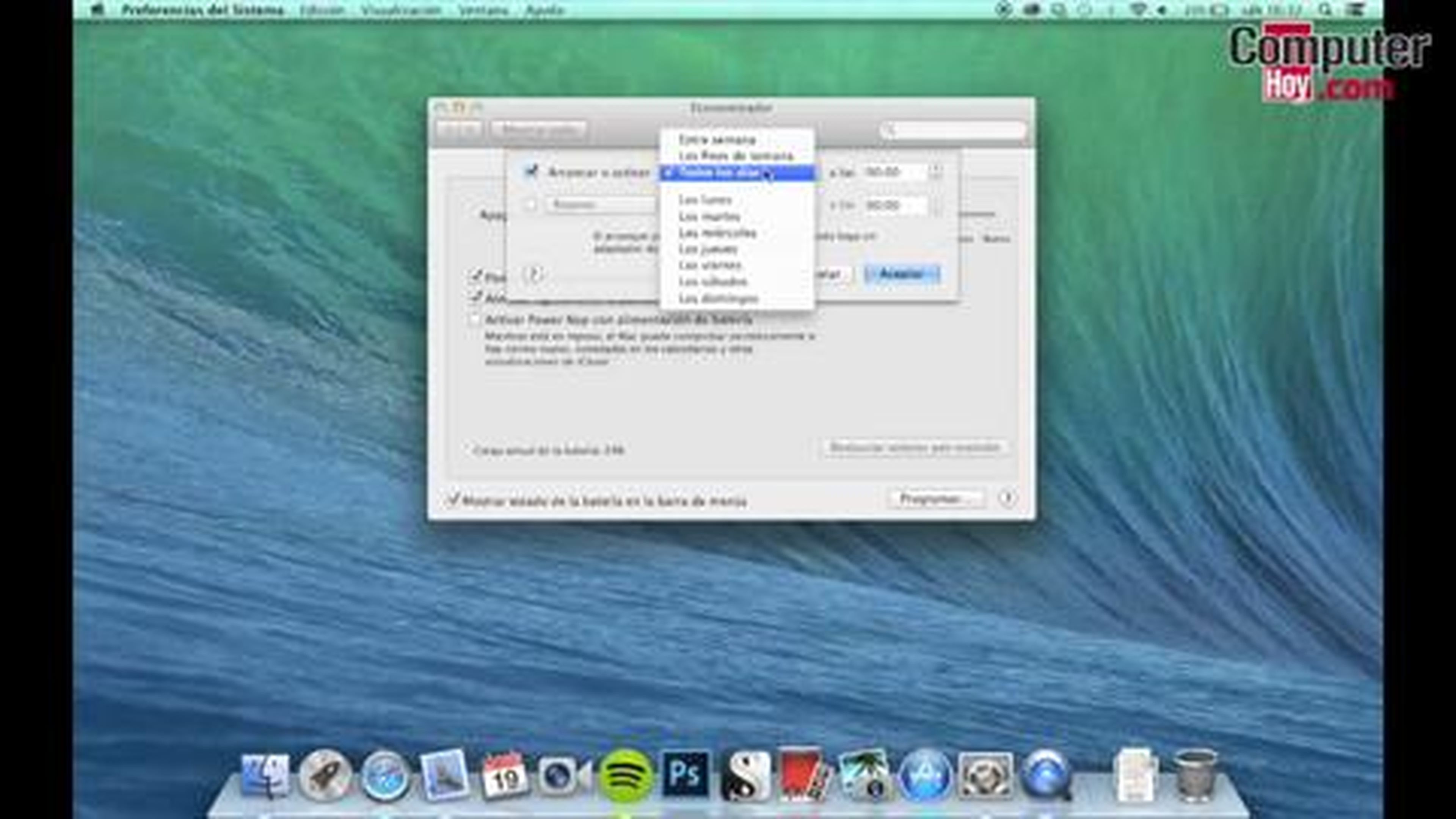 Cómo programar tu Mac para que se encienda y apague automáticamente
