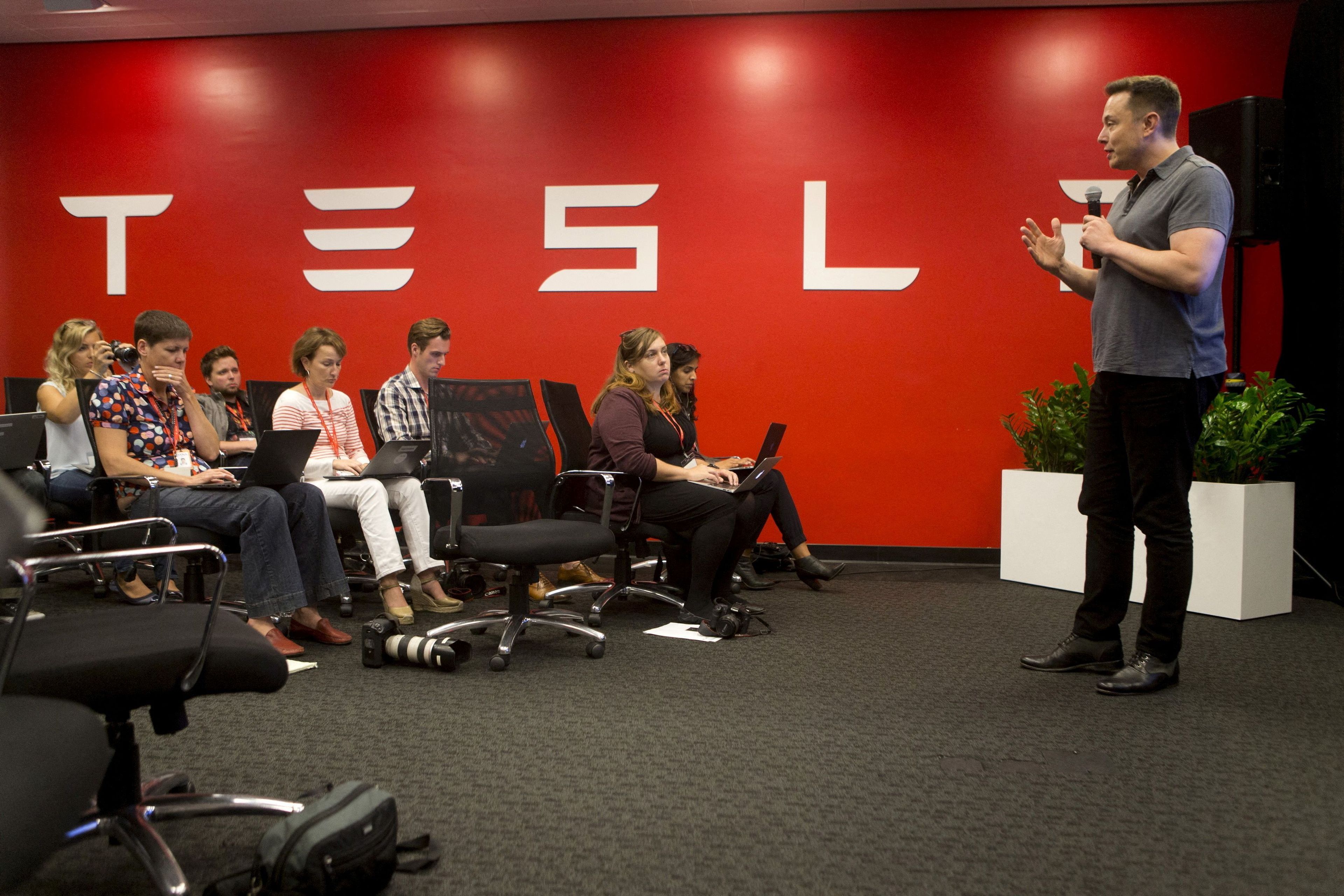 Elon Musk, fundador de Tesla, en un evento de la compañía.