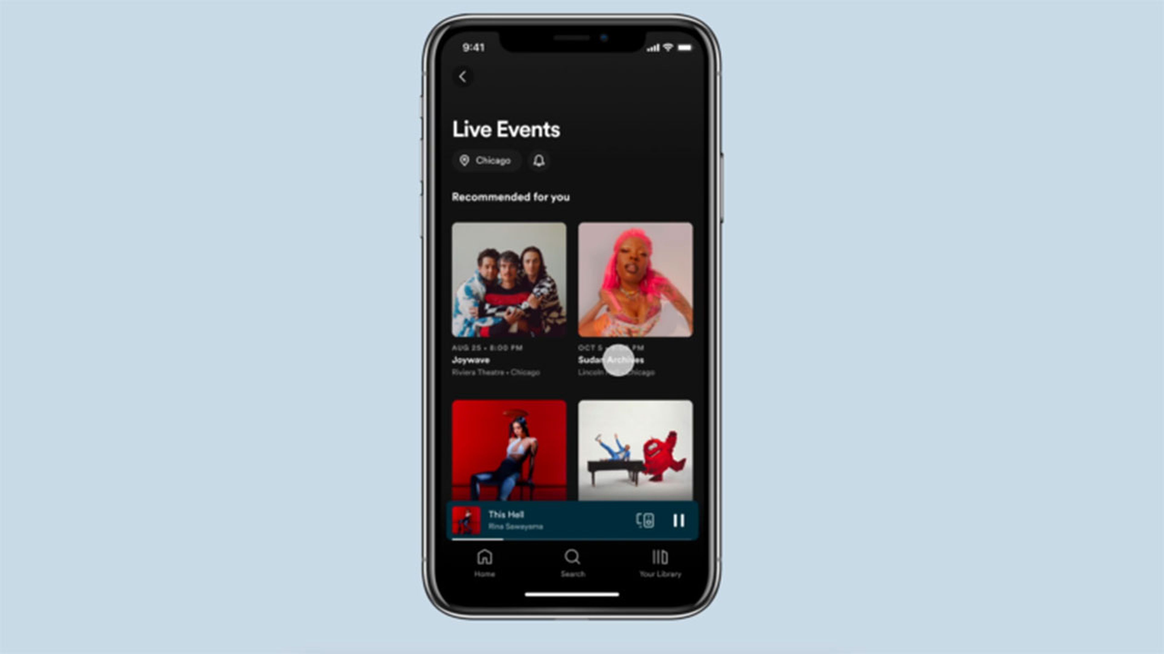 Eventos en vivo Spotify