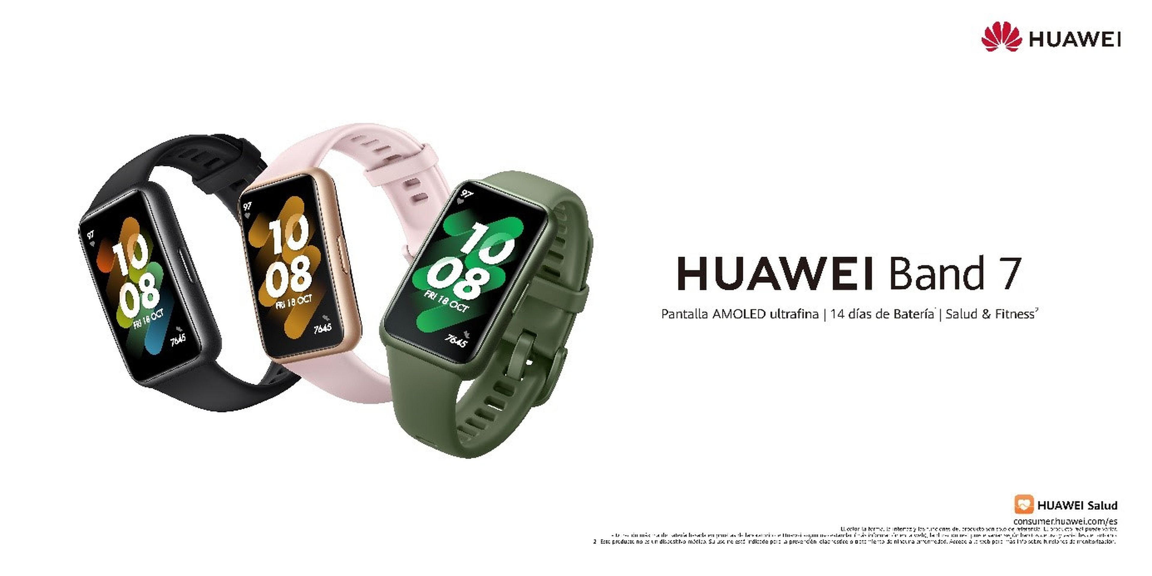 Huawei Band 7: características y precio de la nueva pulsera inteligente